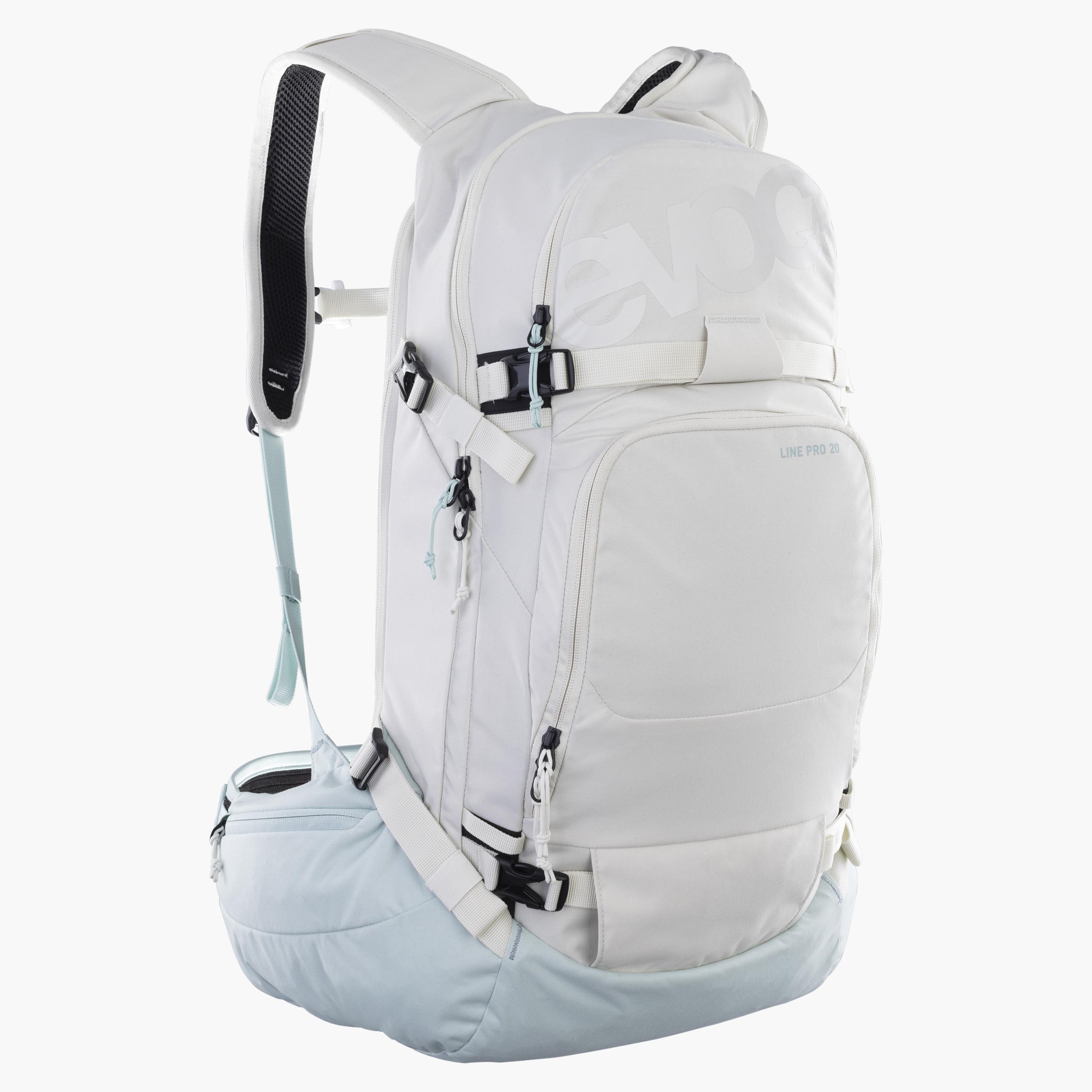 LINE PRO 20 - Compact freeride and ski touring backpack with back protector and avalanche equipment compartment