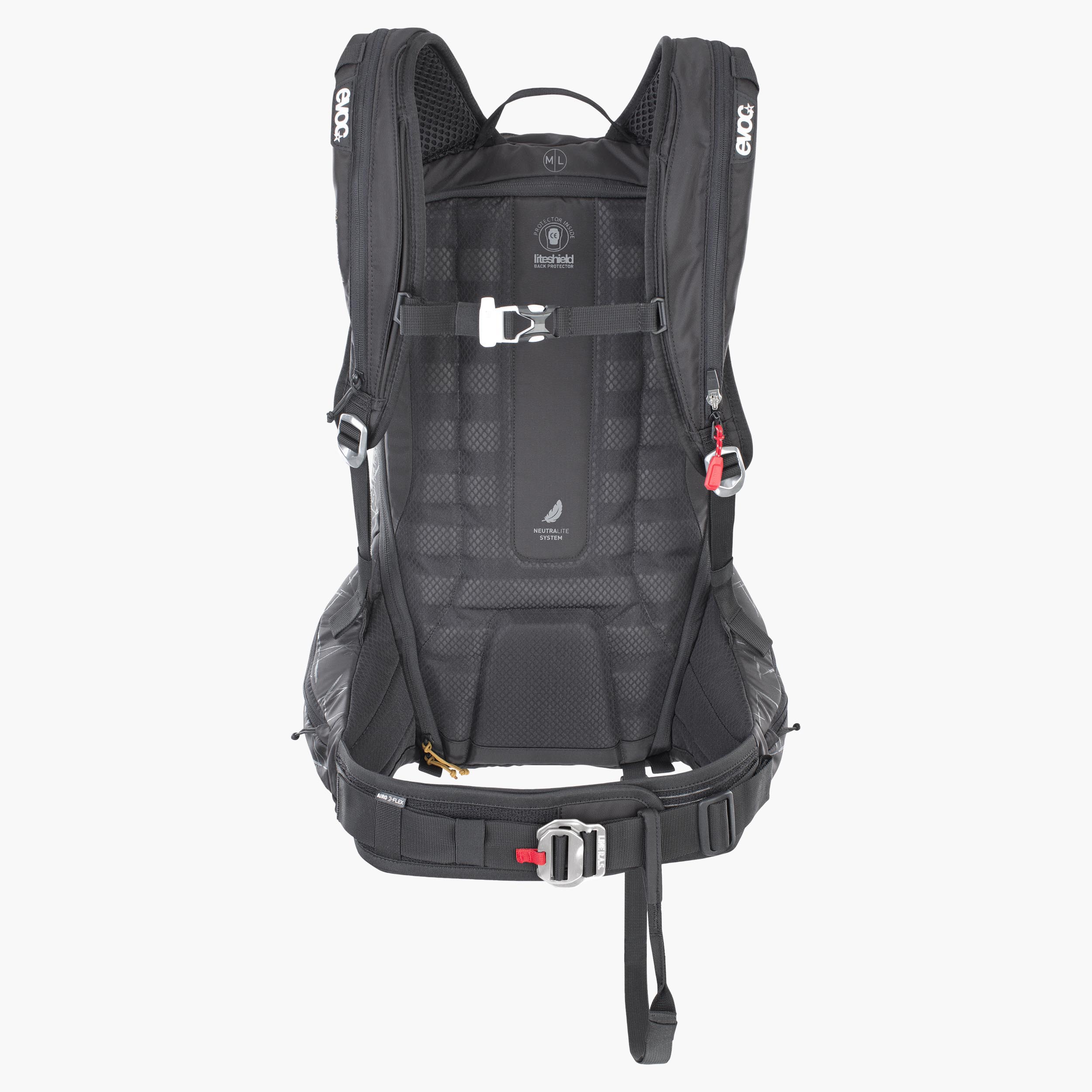 LINE R.A.S. PROTECTOR 22 - Compact avalanche airbag backpack with back protector and excellent fit