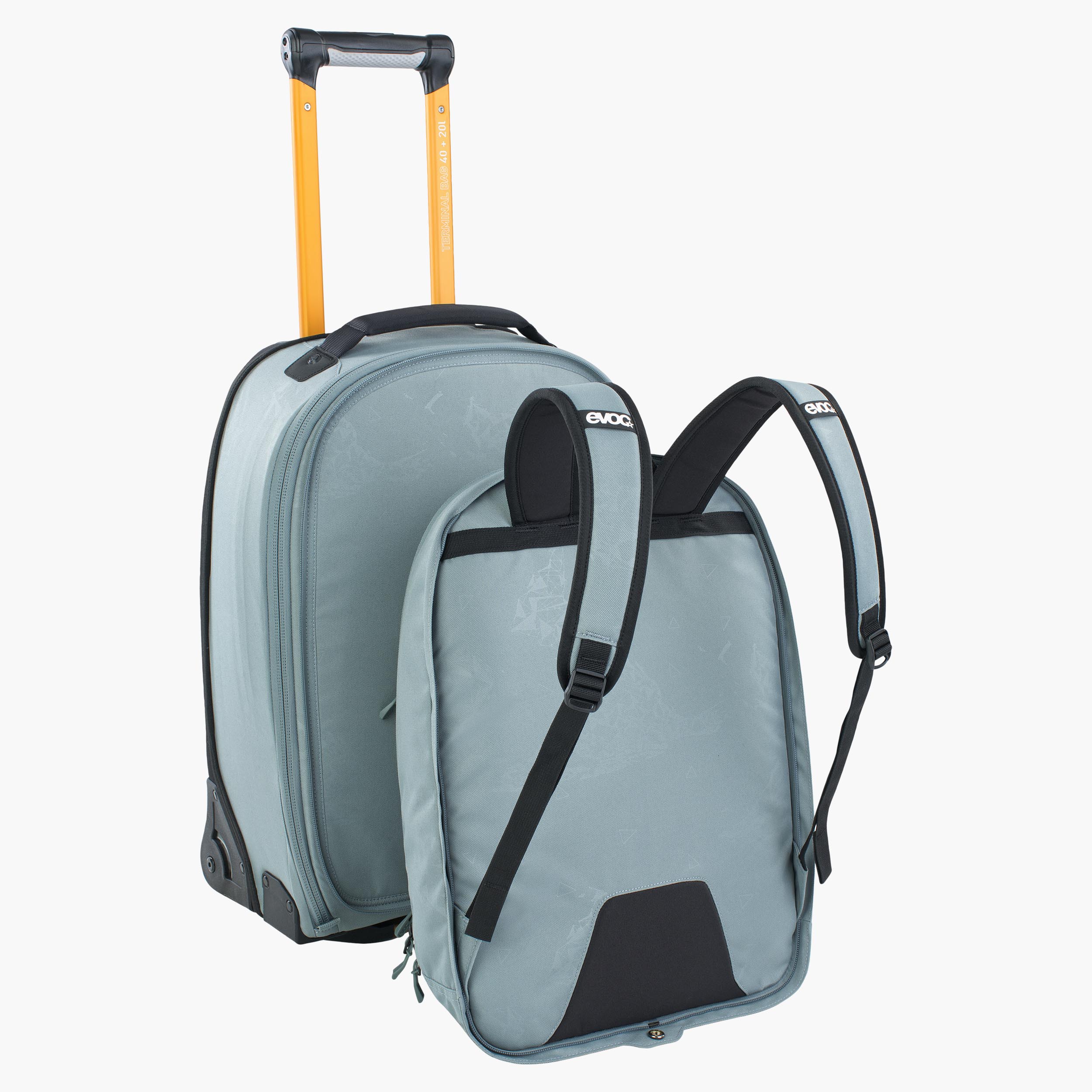 TERMINAL BAG 40+20 - Light, hand-luggage-sized trolley suitcase with integrated backpack