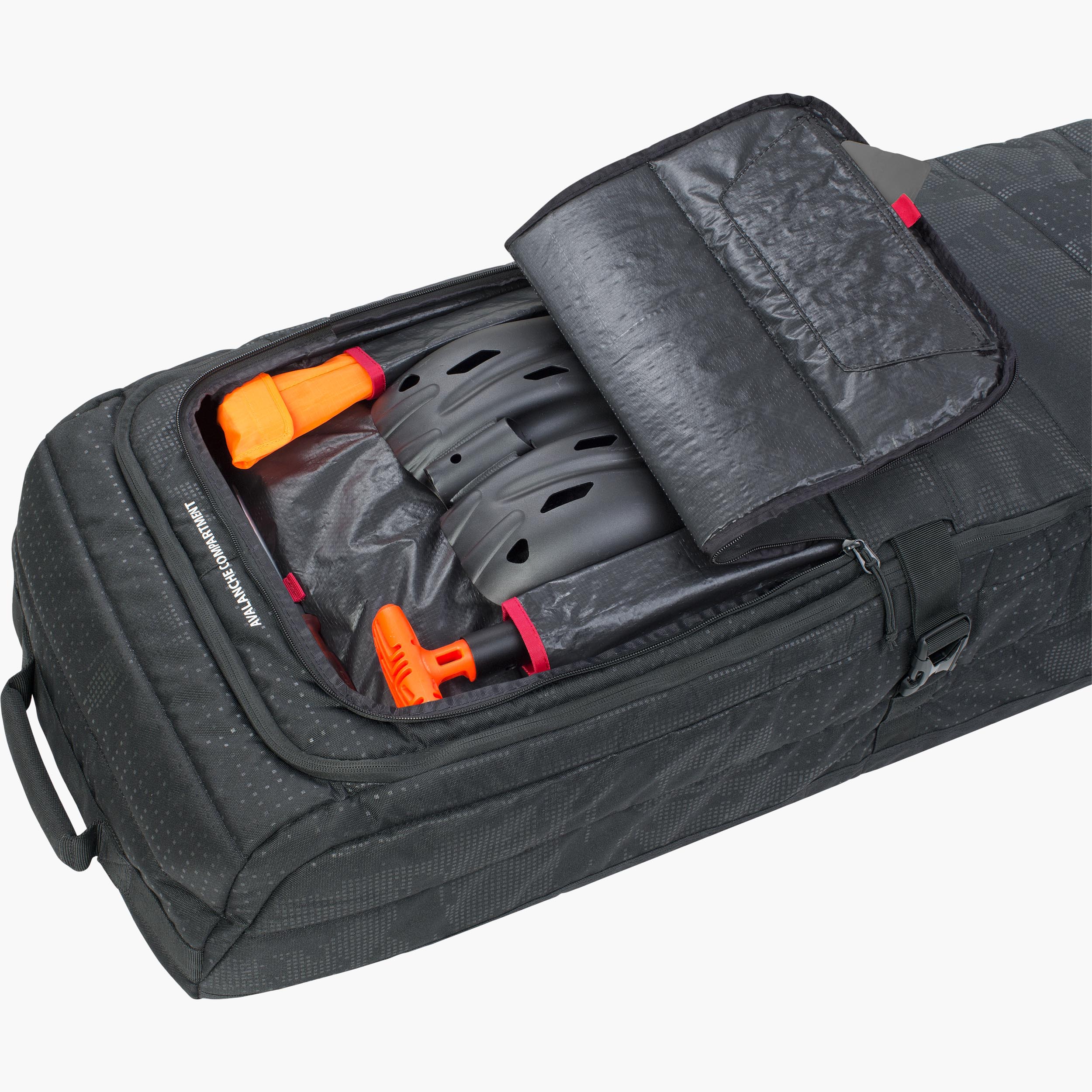 SNOW GEAR ROLLER - Convenient snowboard and ski bag for safely transporting winter sport equipment