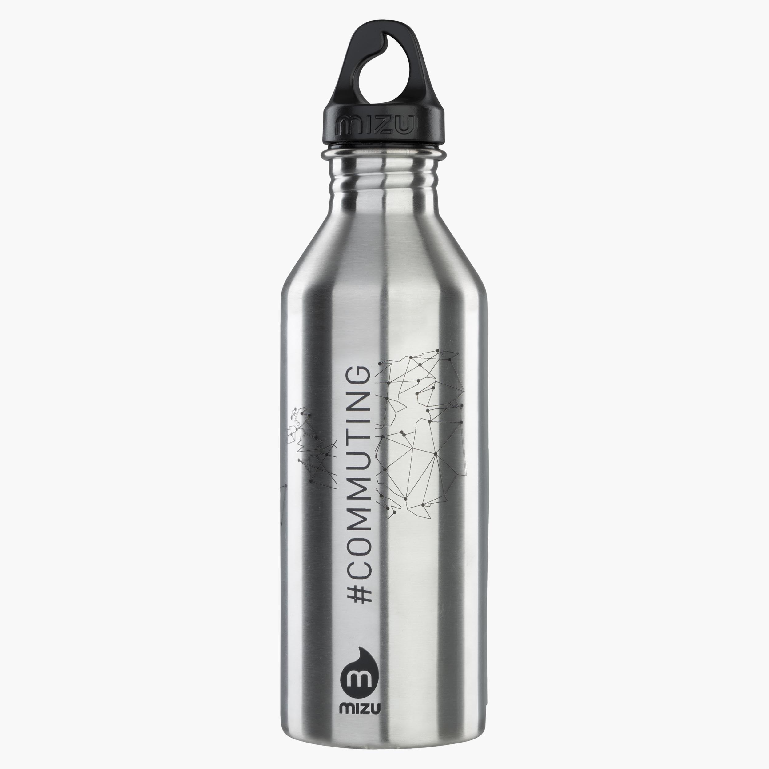 STAINLESS STEEL BOTTLE 0,75 - Leichte Edelstahl Trinkflasche für den Alltagsgebrauch mit 0,75 Liter Fassungsvermögen