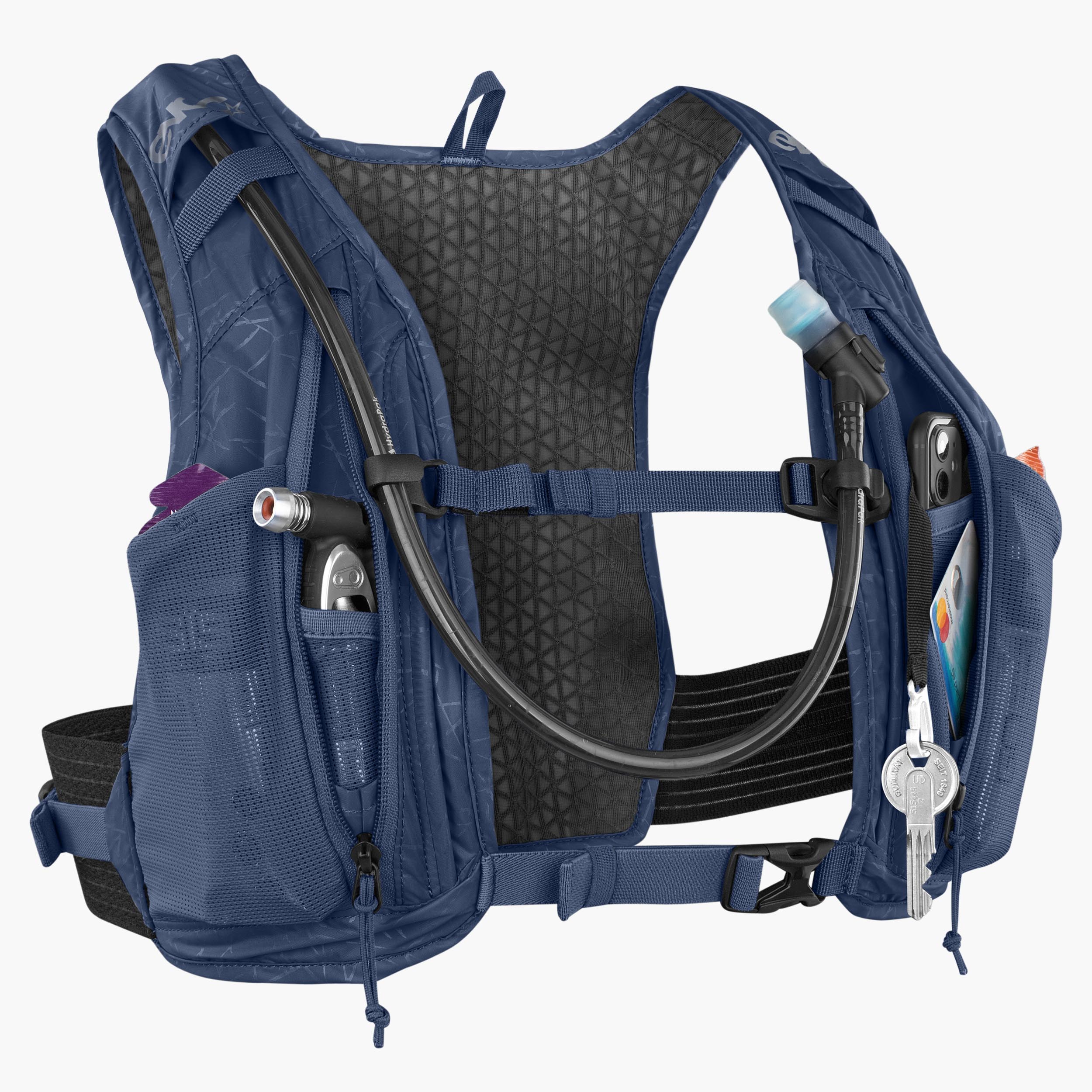 HYDRO PRO 3 + HYDRATION BLADDER 1,5 - Extra-light hydration backpack with provisions pocket including 1,5l hydration bladder