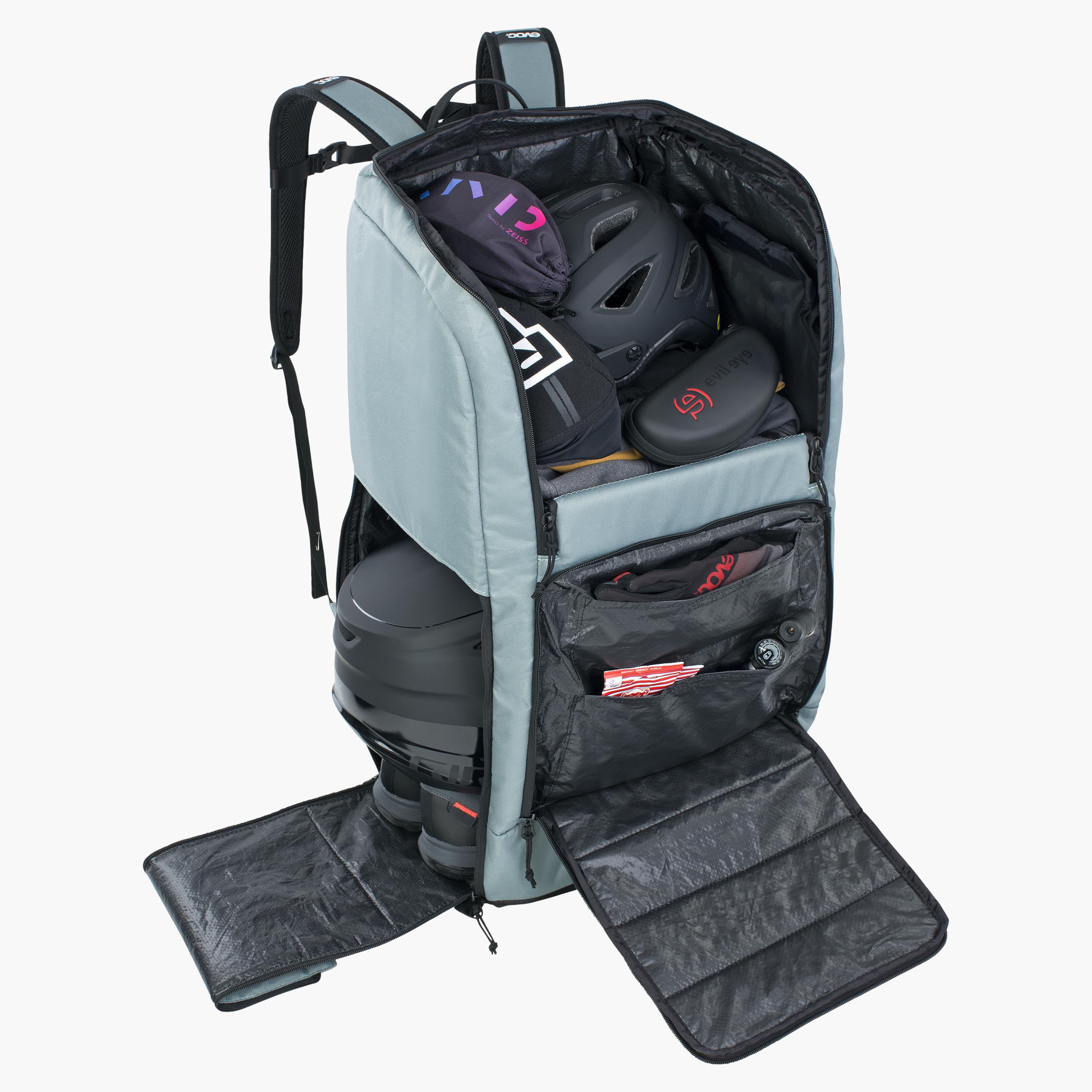 GEAR BACKPACK 90 - Perfectly organised equipment backpack with loads of space