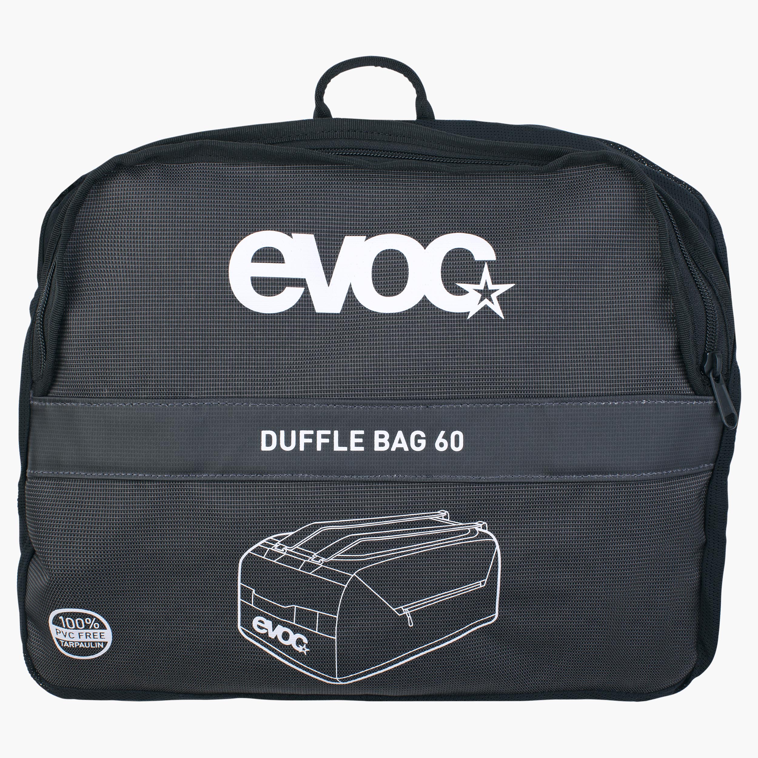 DUFFLE BAG 60 - Sehr robuste, leichte und wasserresistente Reisetasche mit abnehmbaren Rucksack-Tragegurten