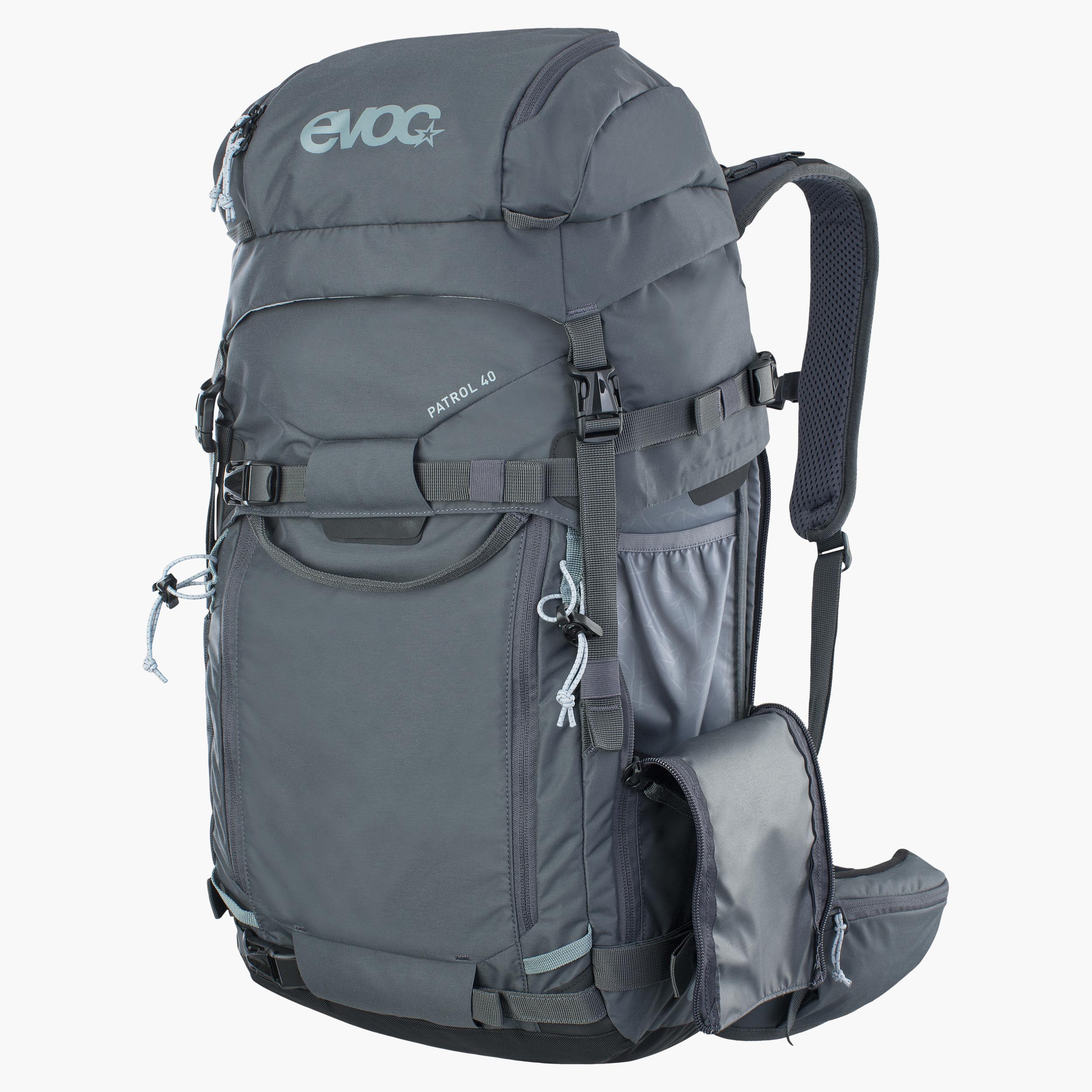 PATROL 40 - Comfortable 40l ski touring backpack with access via the top and side