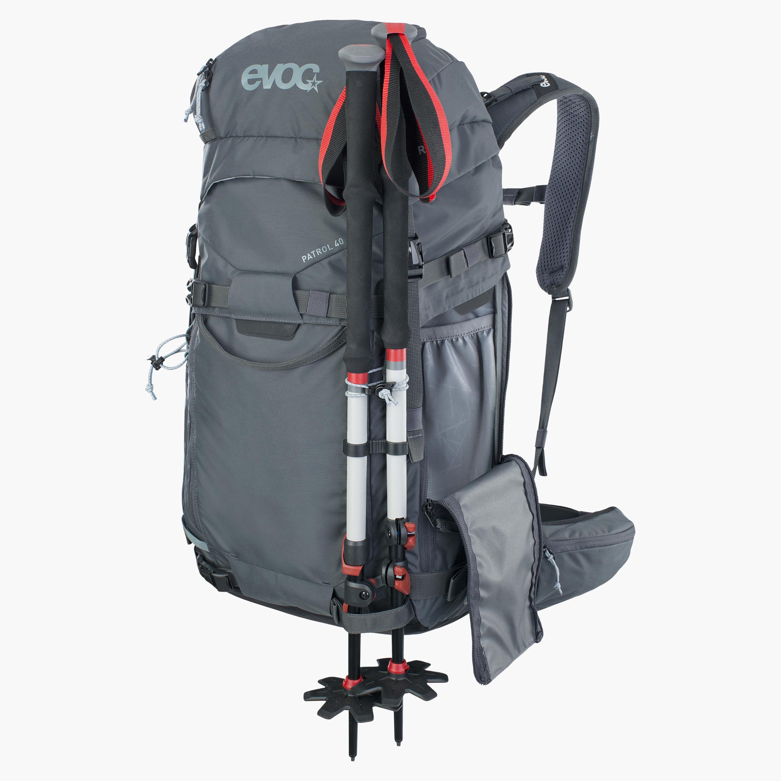 PATROL 40 - Comfortable 40l ski touring backpack with access via the top and side