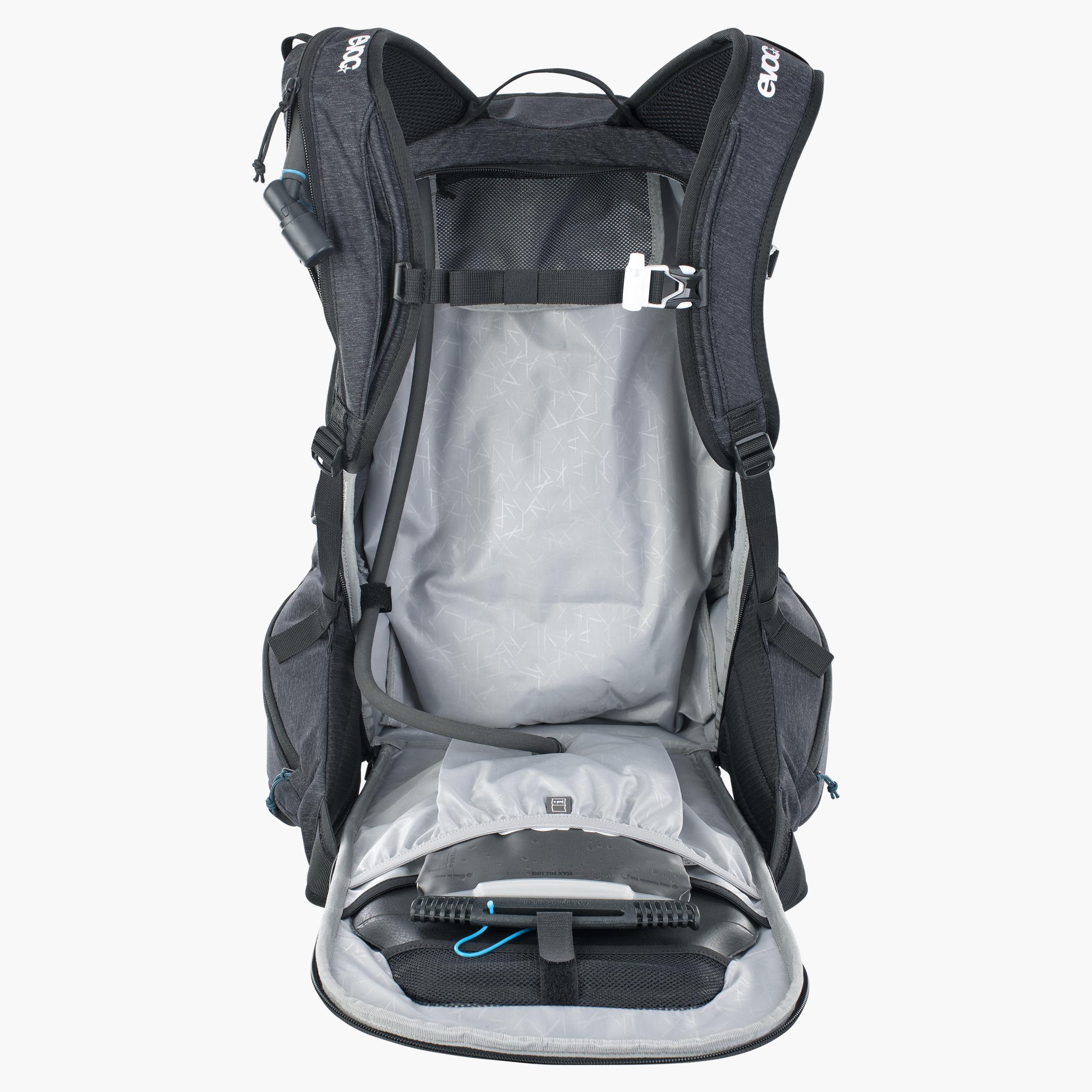 LINE PRO 30 - Large freeride and ski touring backpack with back protector and avalanche equipment compartment