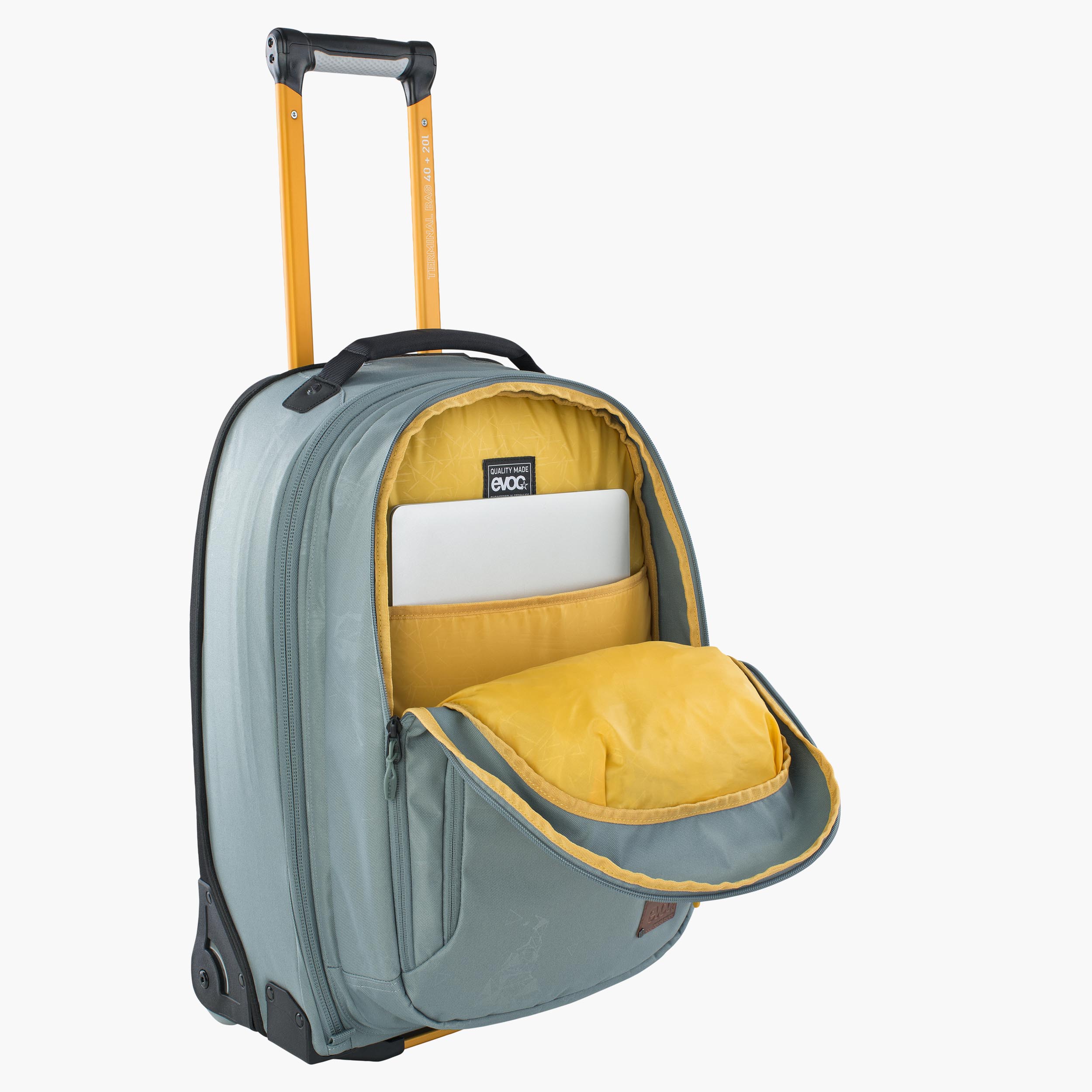 TERMINAL BAG 40+20 - Light, hand-luggage-sized trolley suitcase with integrated backpack