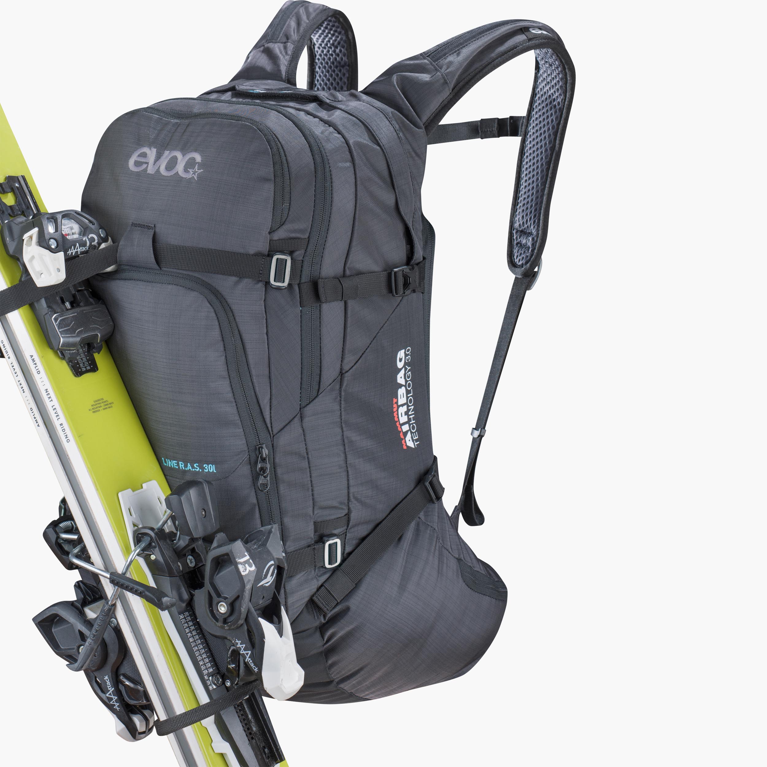 LINE R.A.S. 30 - Comfortable freeride backpack compatible with MAMMUT R.A.S. avalanche airbag