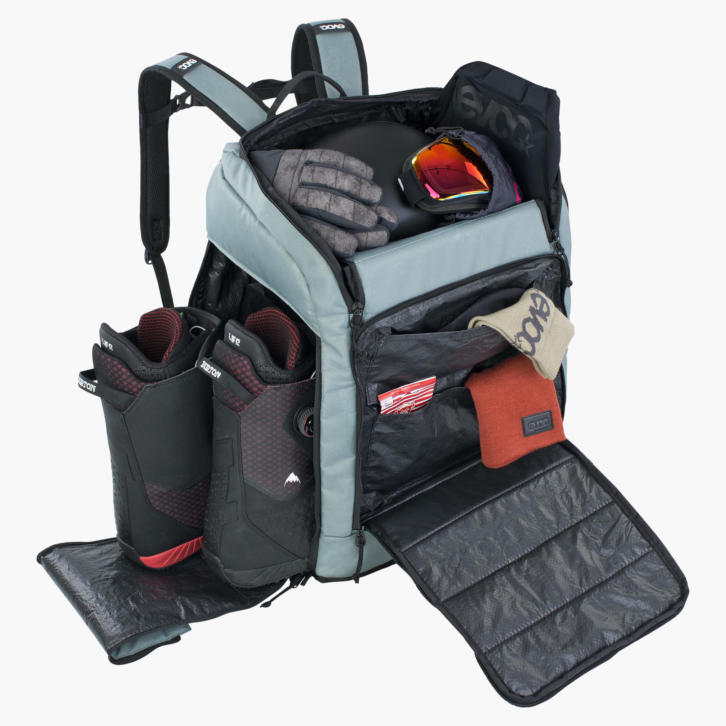 GEAR BACKPACK 60 - Perfectly organised equipment backpack with ample space for snow and bike adventures