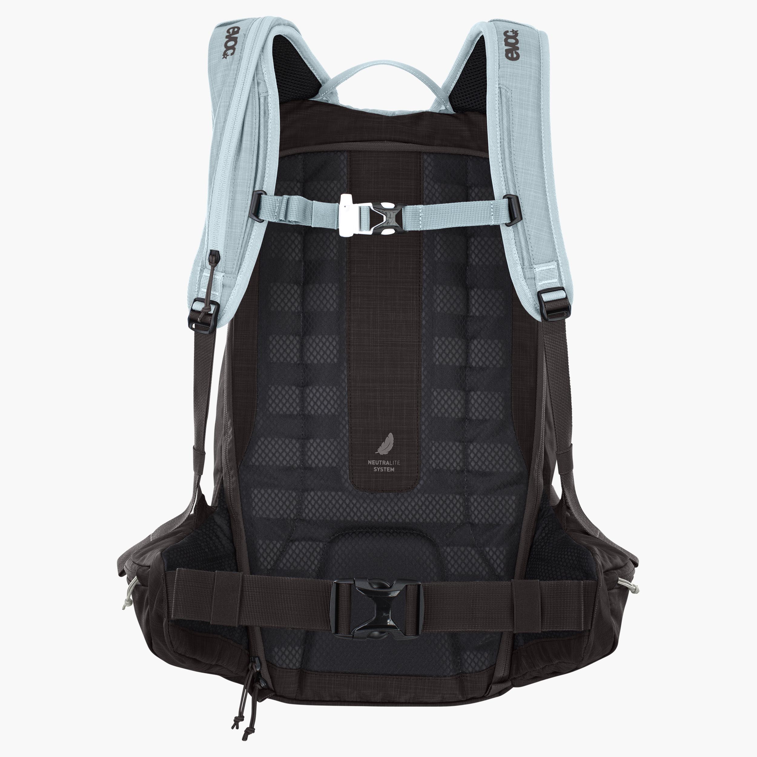 LINE 20 - Ski touring backpack with optimized load distribution, as well as ski and snowboard mounts