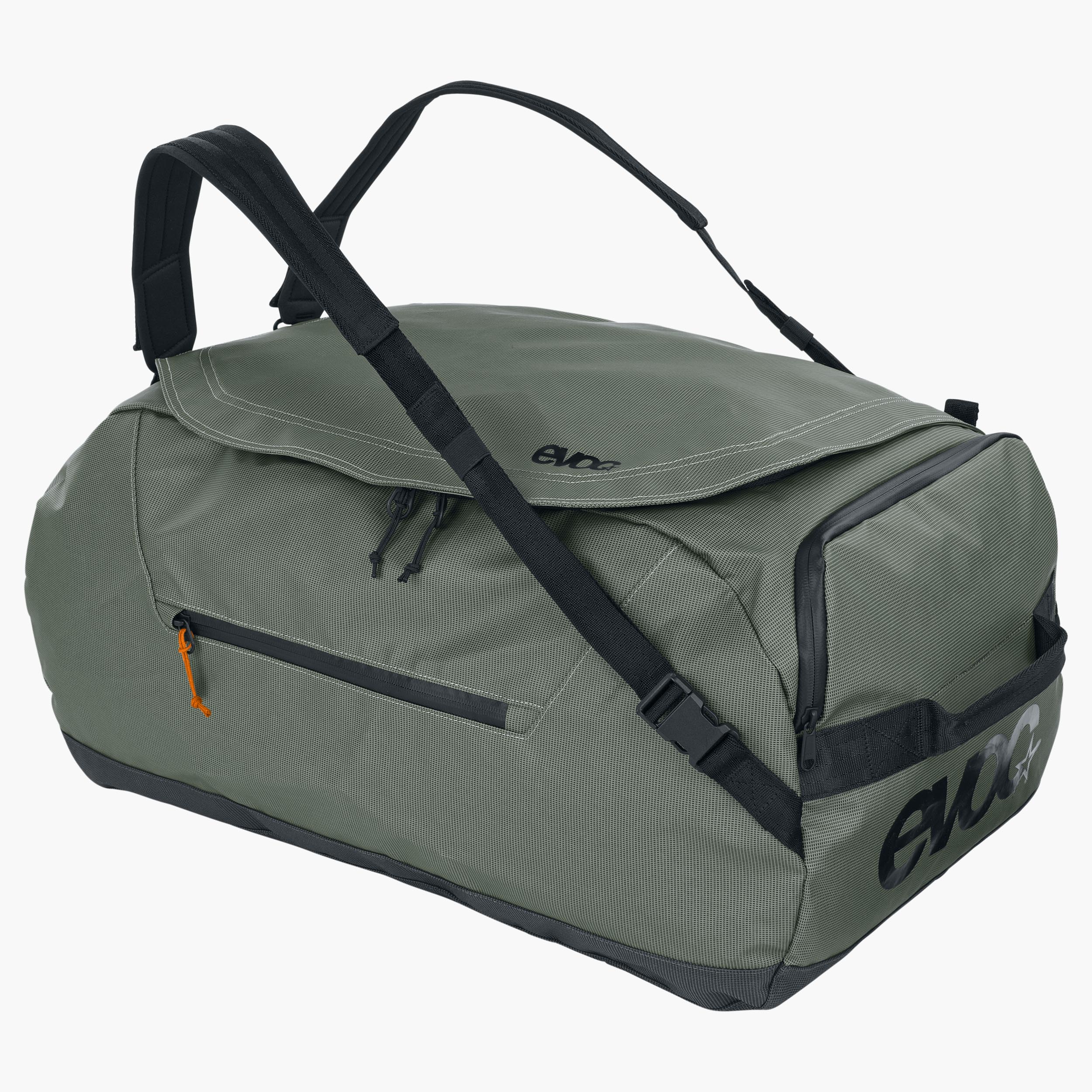 DUFFLE BAG 60 - Very robust, light and water-repellent travel bag with detachable backpack straps