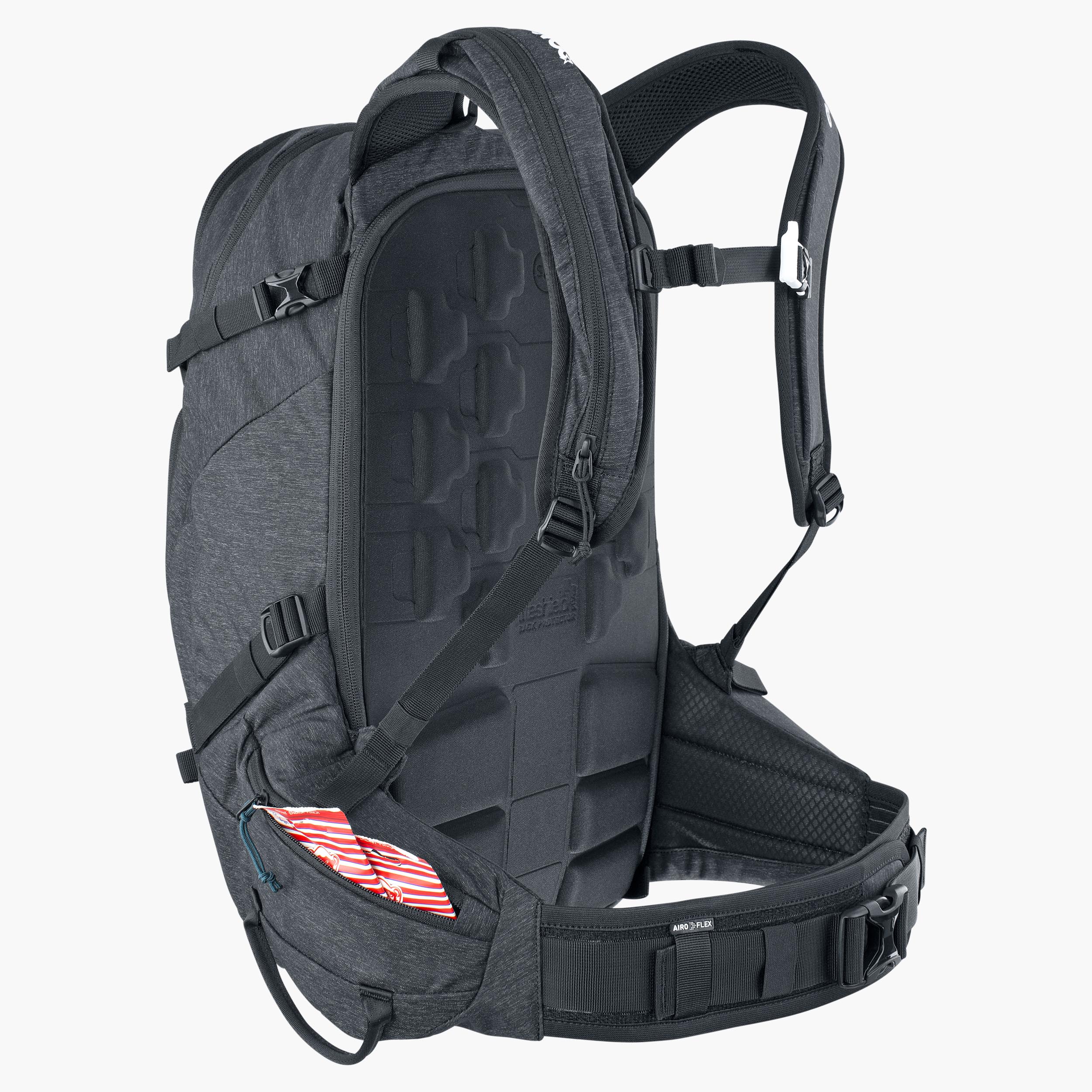 LINE PRO 30 - Large freeride and ski touring backpack with back protector and avalanche equipment compartment