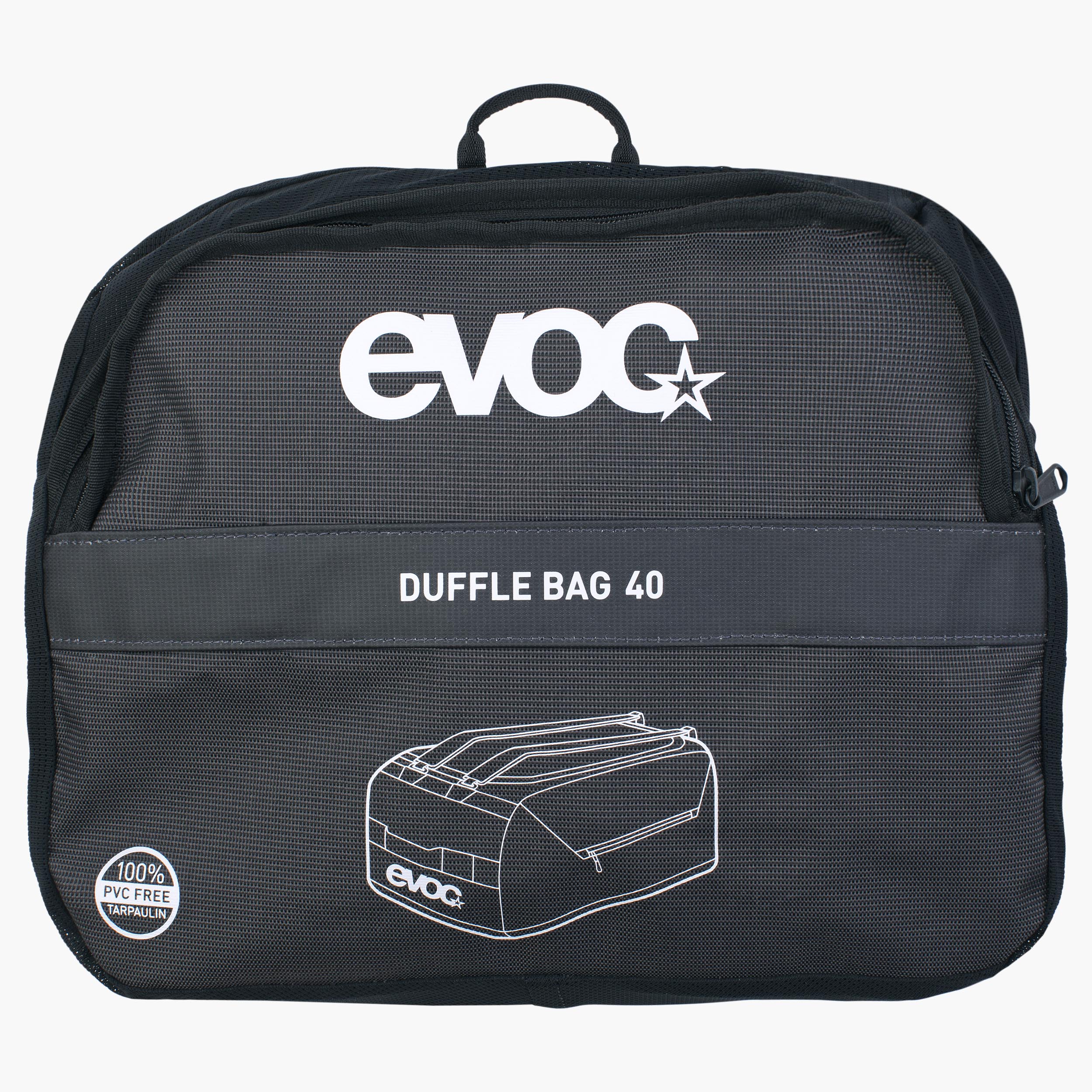 DUFFLE BAG 40 - Spacious, very robust and water-repellent travel bag with detachable backpack straps