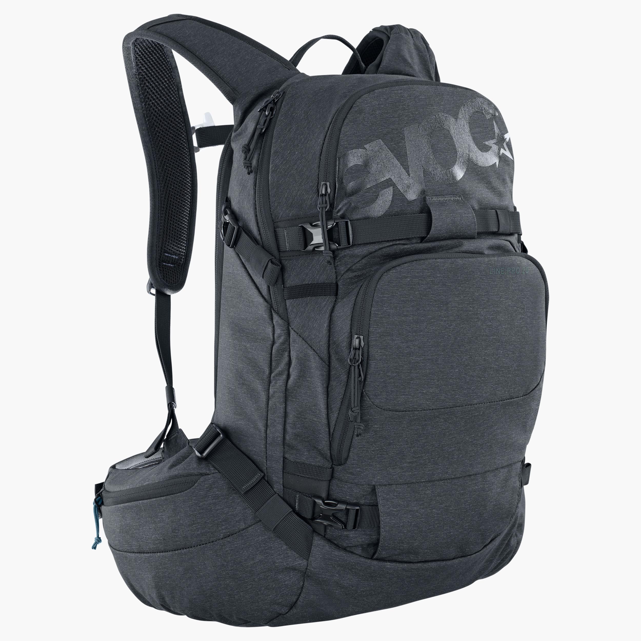 LINE PRO 20 - Compact freeride and ski touring backpack with back protector and avalanche equipment compartment