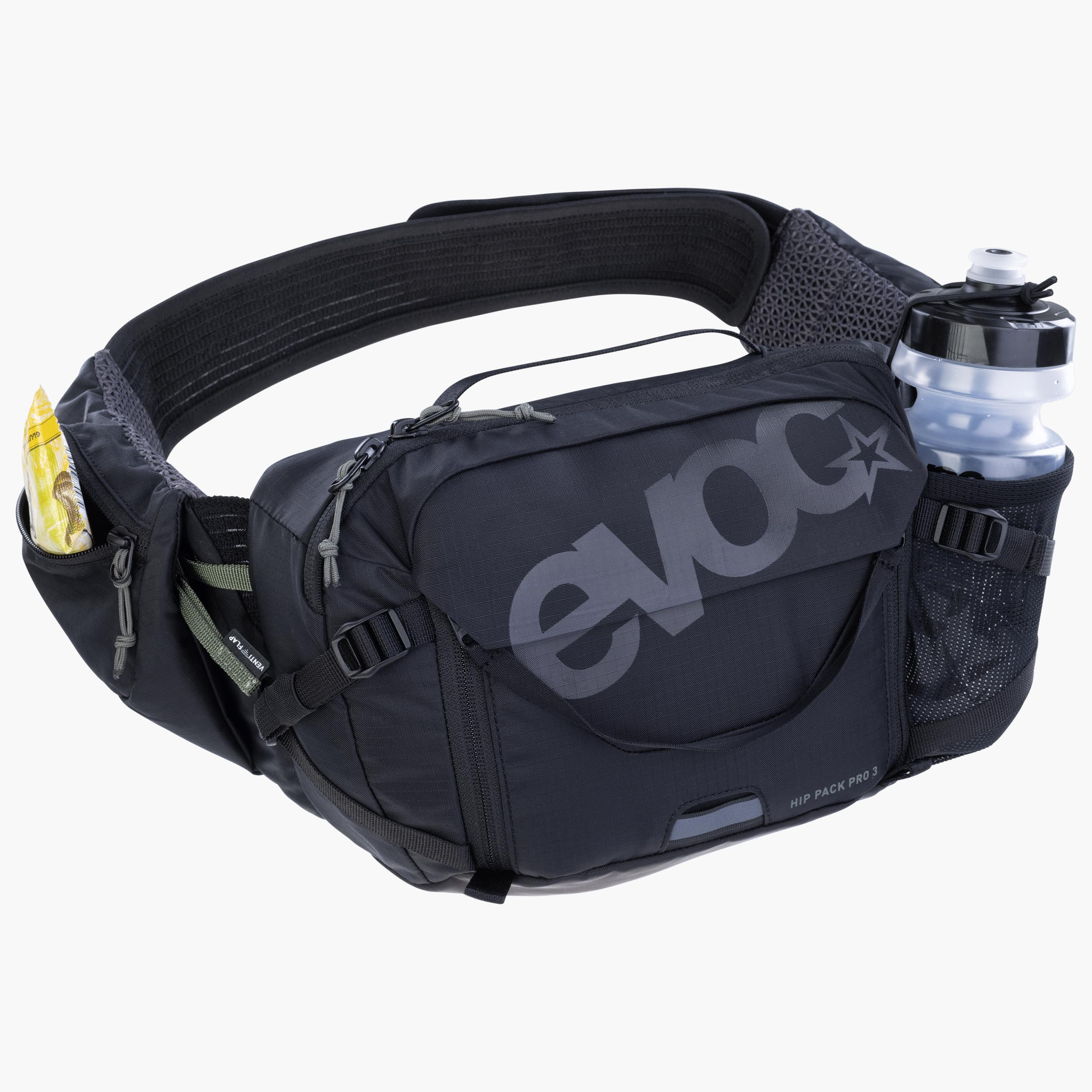 HIP PACK PRO 3 - Ventilated high-tech hip bag with AIRO FLEX belt for enhanced fit