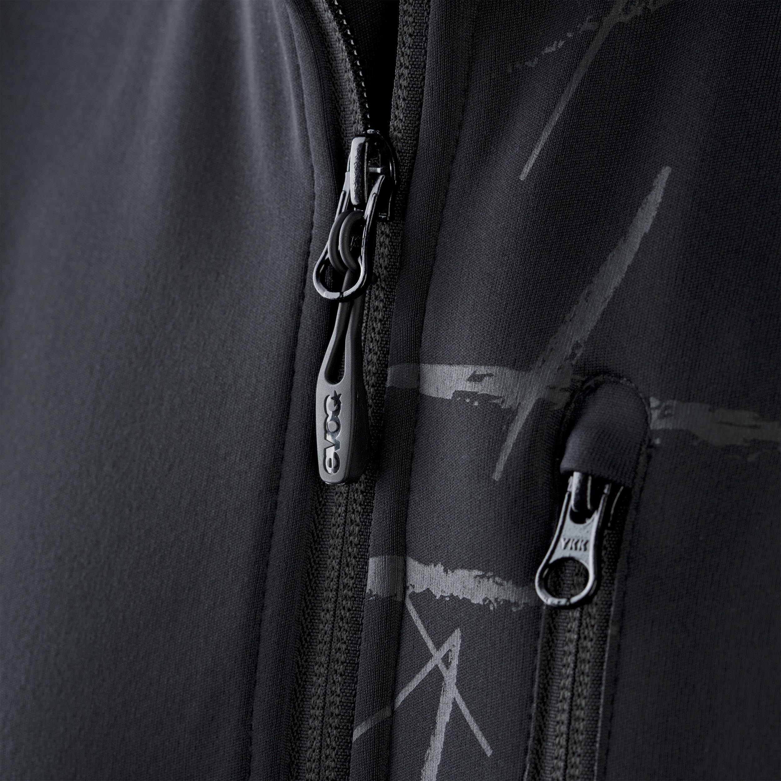 HOODY JACKET MEN - Zippered hoodie with three zippered pockets 