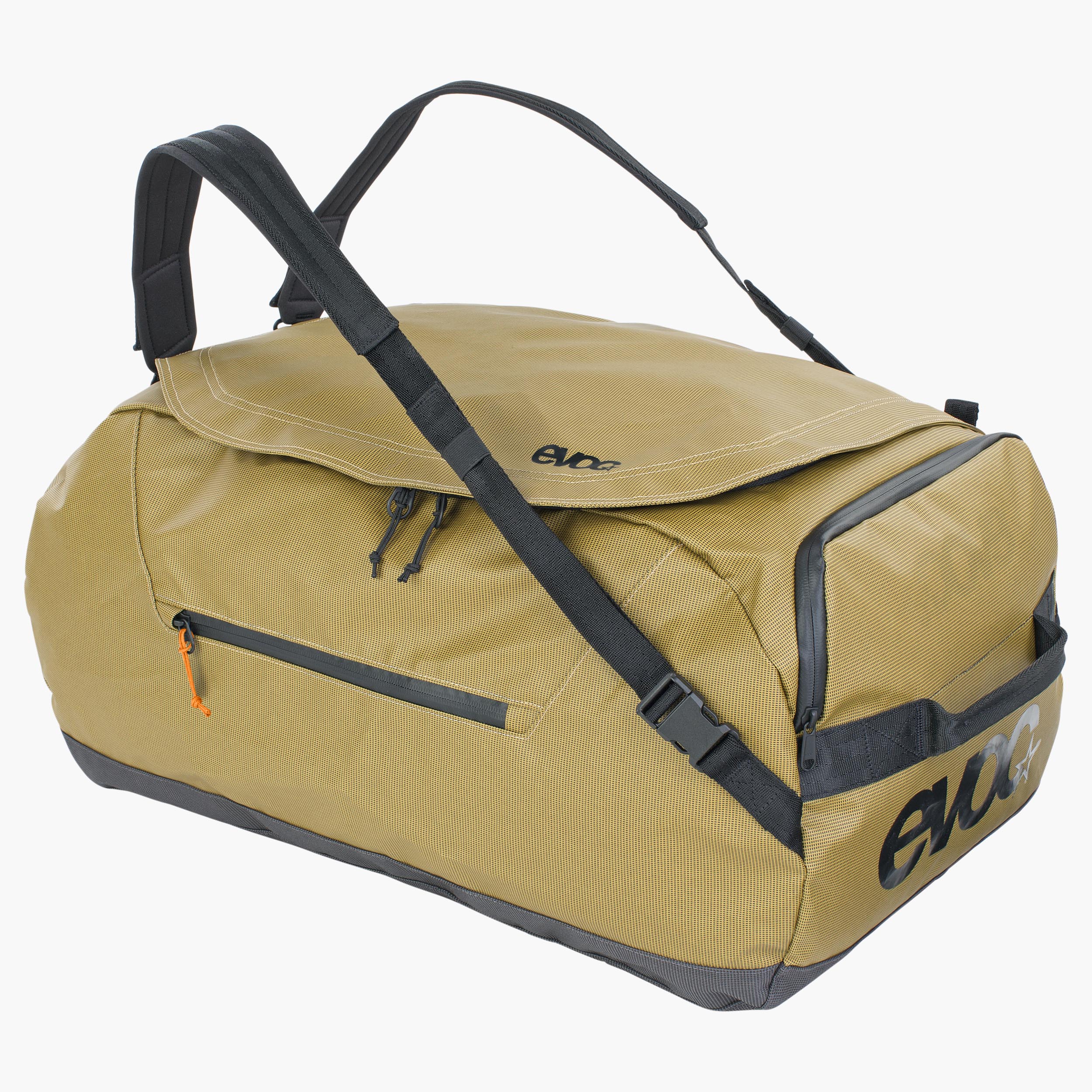 DUFFLE BAG 60 - Very robust, light and water-repellent travel bag with detachable backpack straps