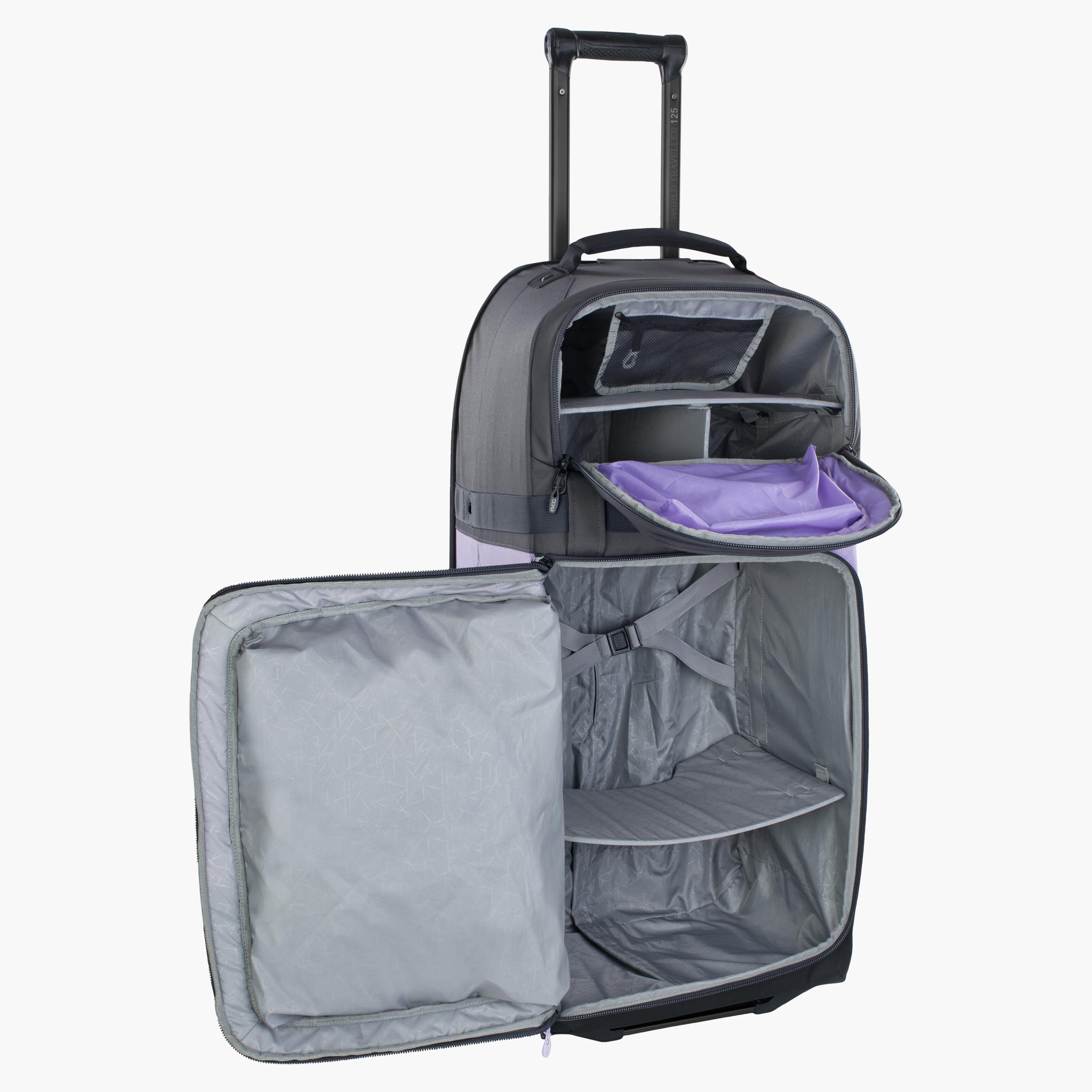 WORLD TRAVELLER 125 - Sturdy trolley suitcase with convenient compartment layout for well-organised travelling