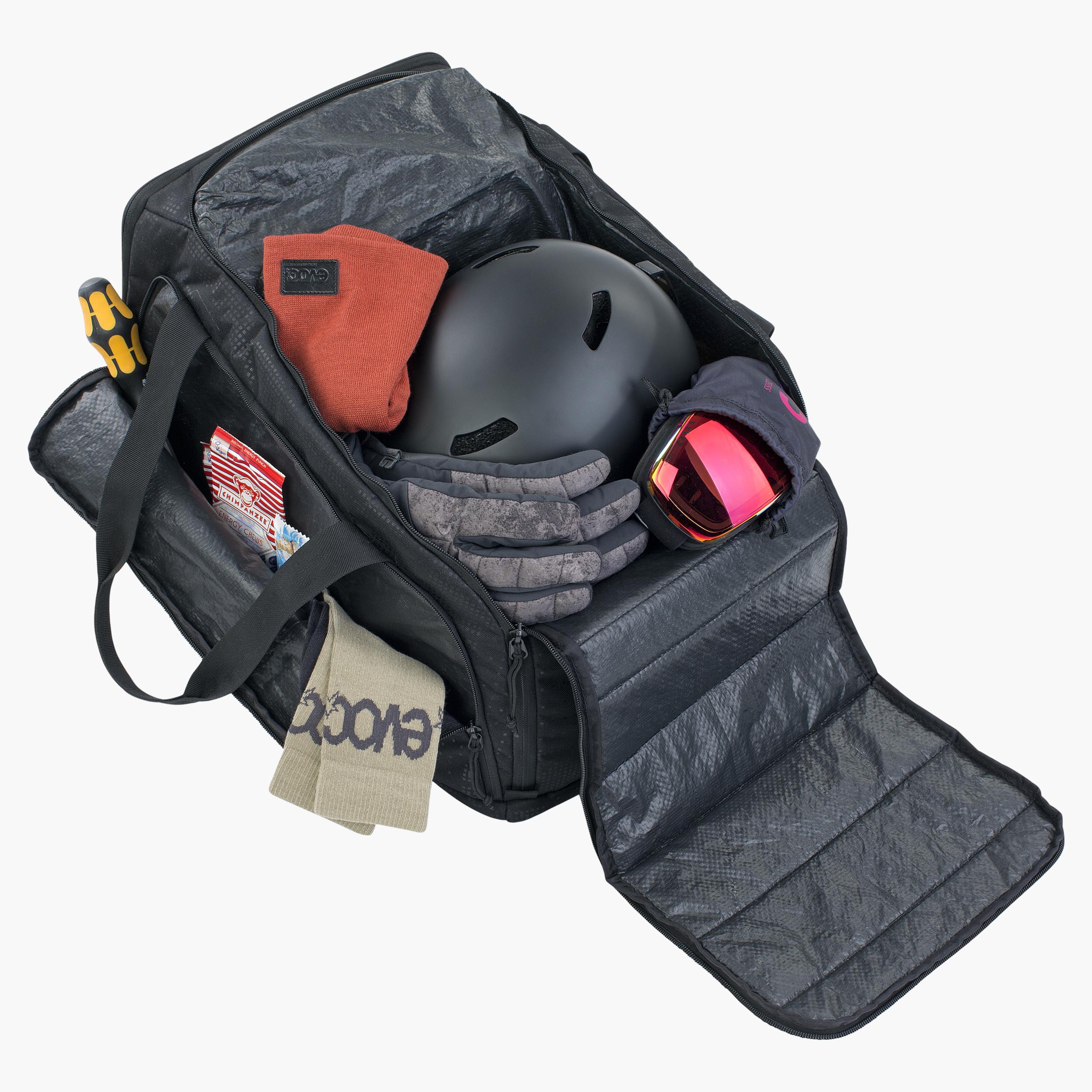 GEAR BAG 35 - Durable equipment bag with individual layout options for snow or bike adventures