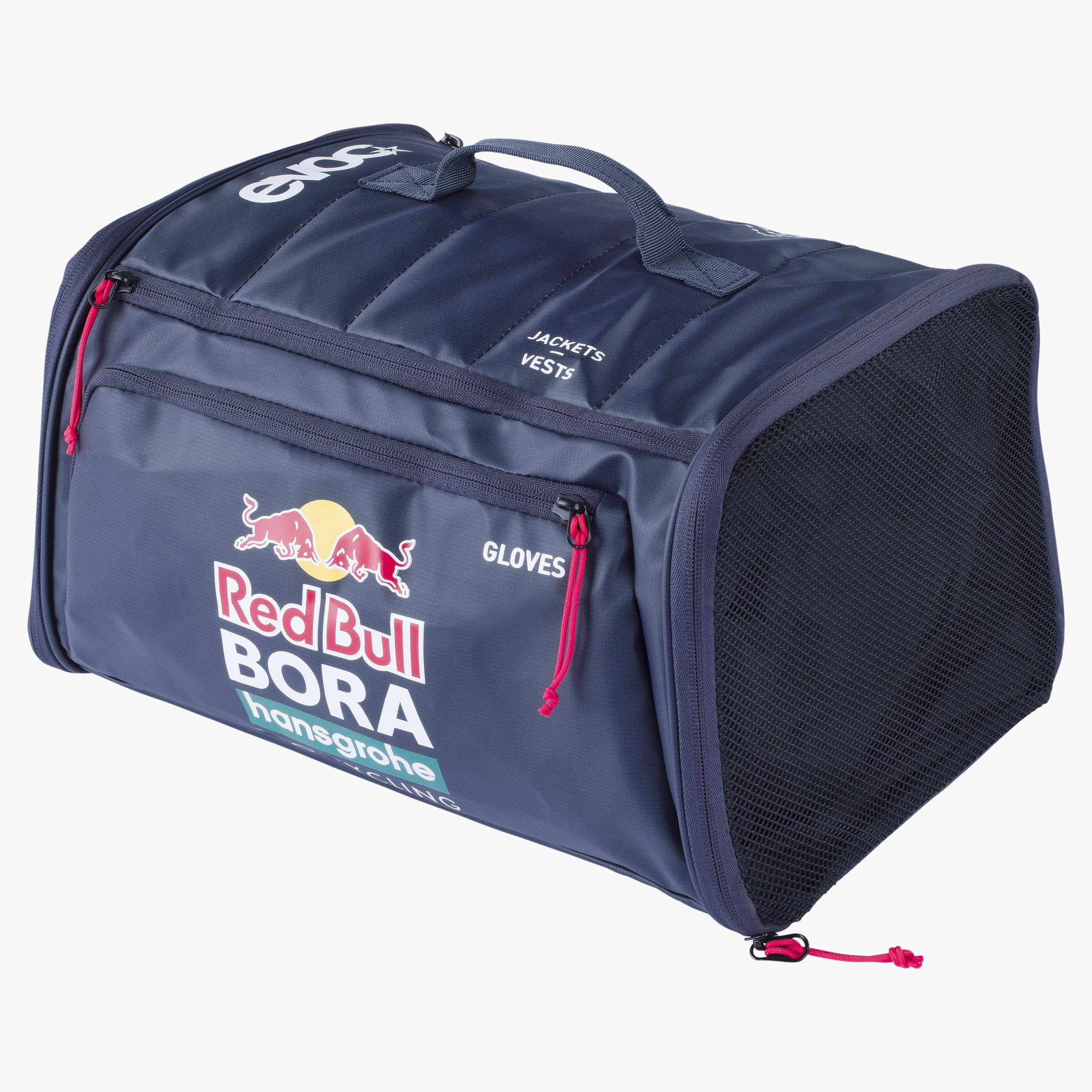 RAIN BAG - Red Bull - BORA - hansgrohe  - Tasche, perfekt organisiert und entwickelt, um den Bedürfnissen des Red Bull - BORA - hansgrohe WorldTour-Radsportteams gerecht zu werden, bereit für jedes Wetter