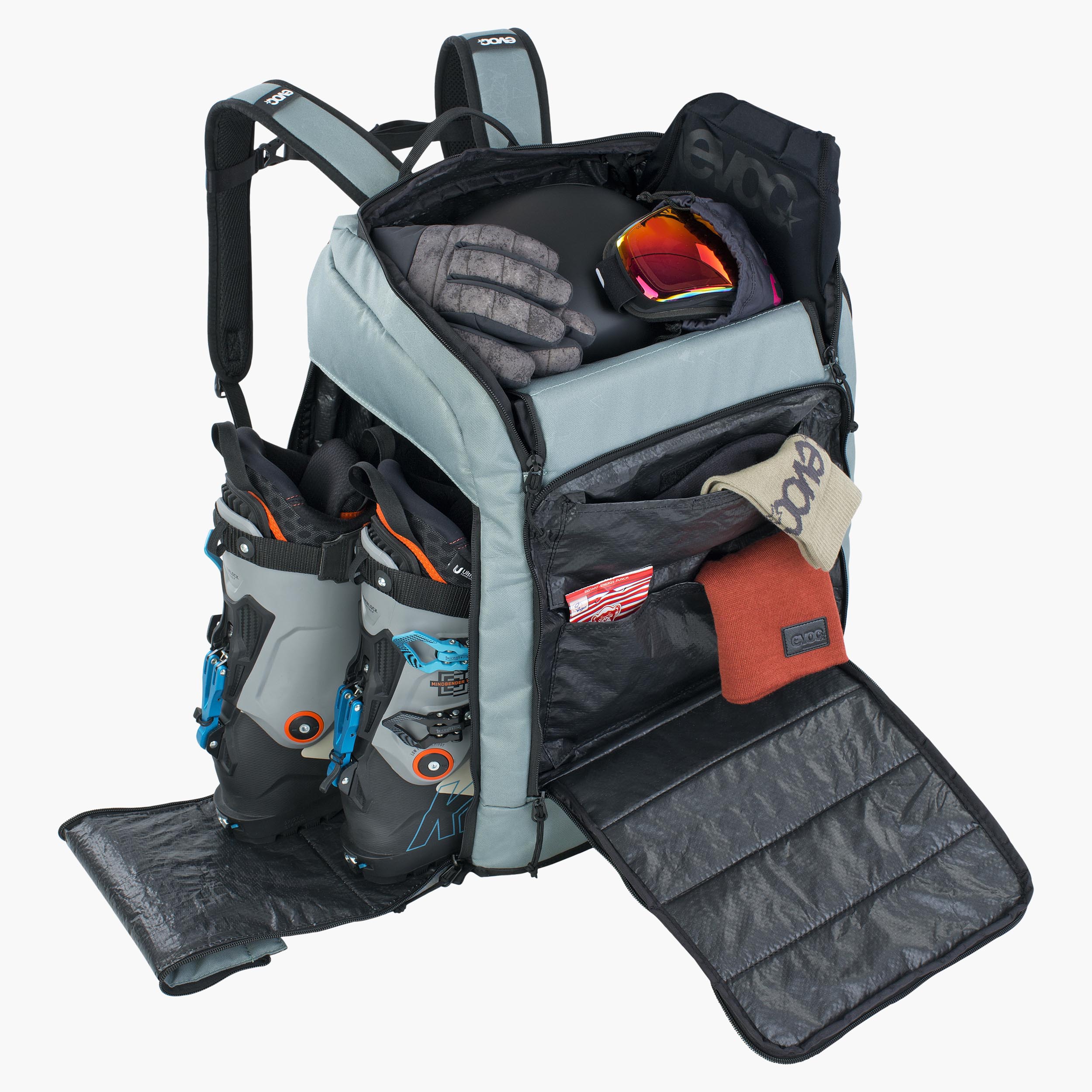 GEAR BACKPACK 60 - Perfectly organised equipment backpack with ample space for snow and bike adventures