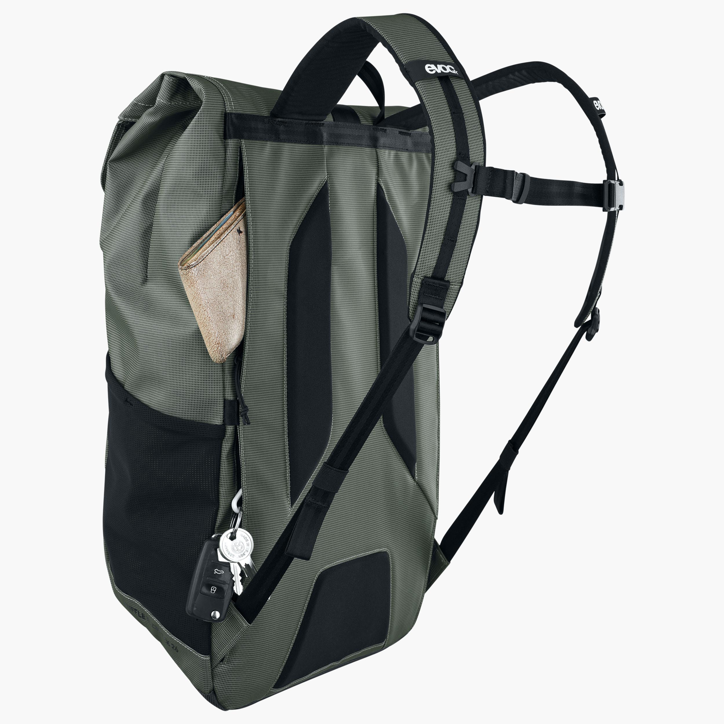 DUFFLE BACKPACK 26 - Geräumiger und stylischer Alltags-Rucksack mit anpassbarem Volumen