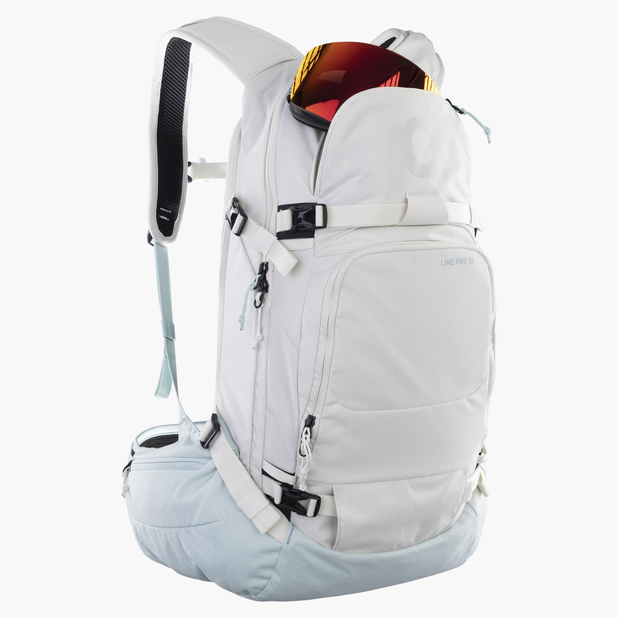 LINE PRO 20 - Kompakter Freeride- und Skitour-Rucksack mit Rückenprotektor und Fach für Lawinenausrüstung