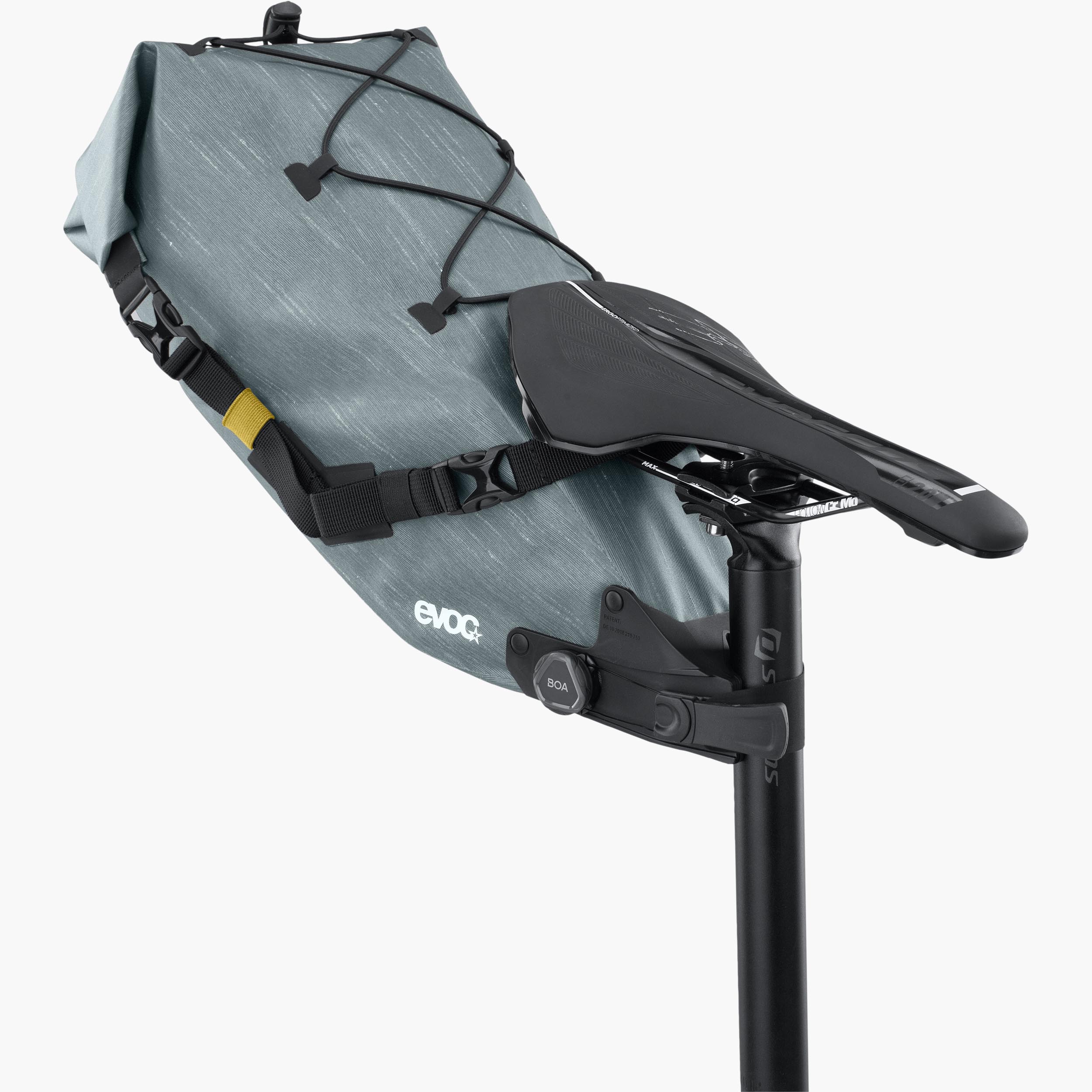 SEAT PACK BOA WP 8 - Fully waterproof saddle bag with adjustable volume