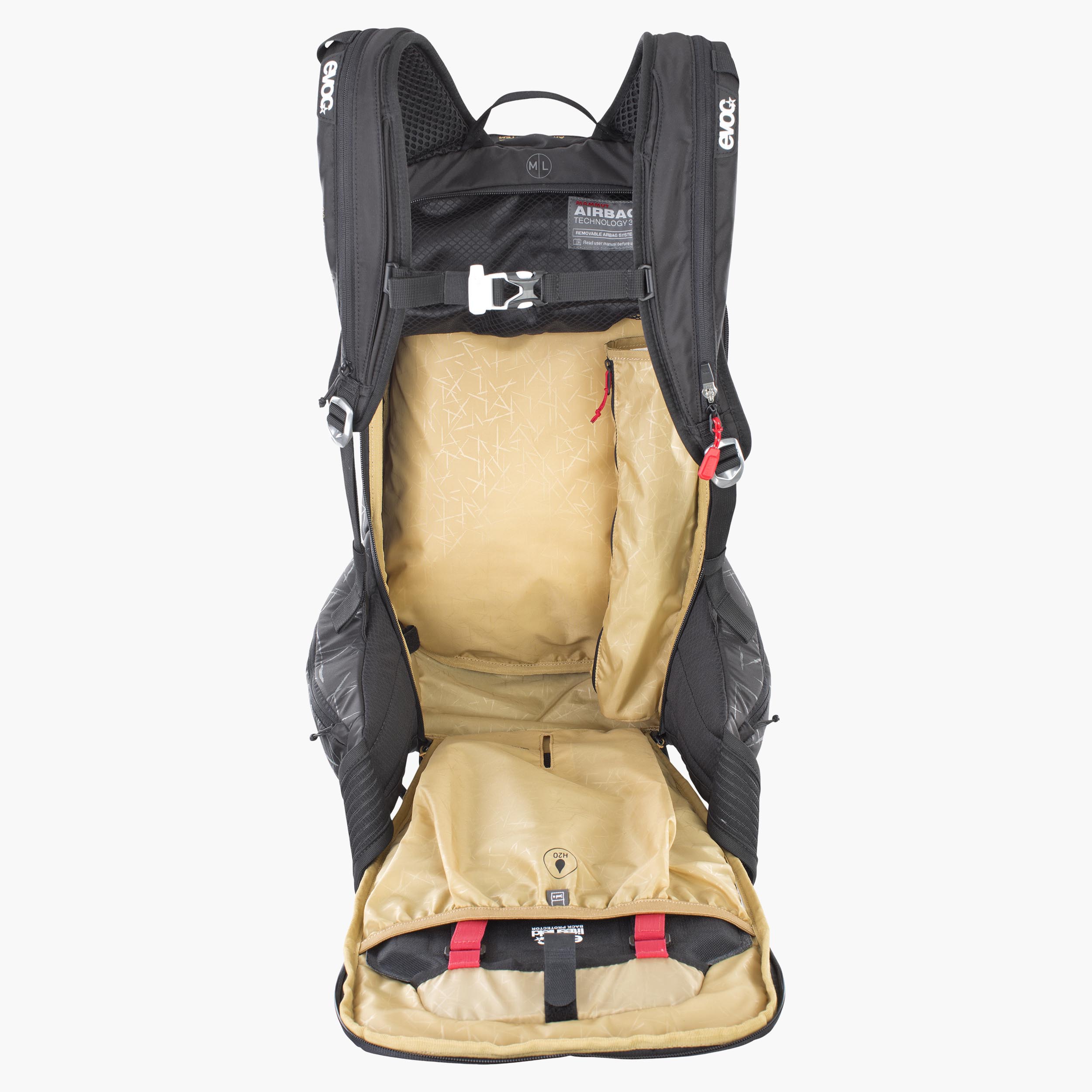 LINE R.A.S. PROTECTOR 22 - Compact avalanche airbag backpack with back protector and excellent fit