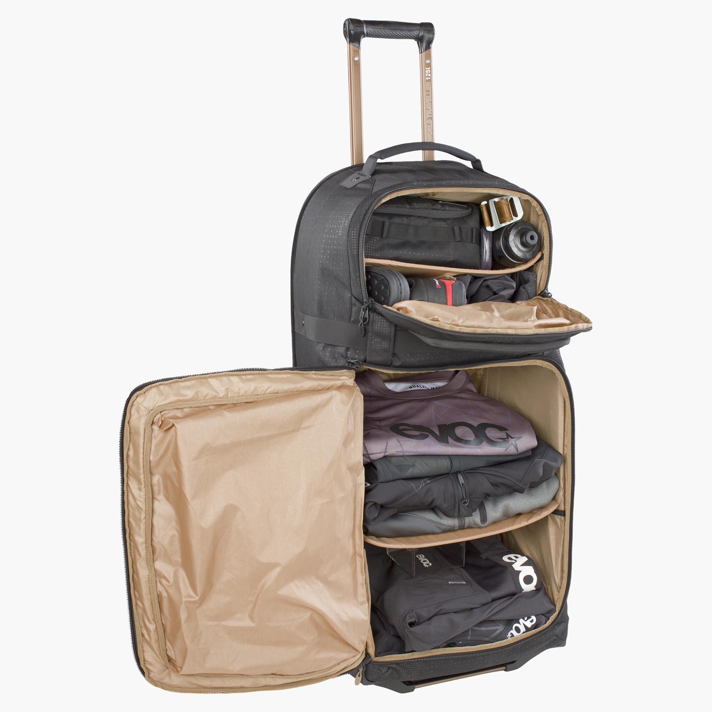 WORLD TRAVELLER 125 - Sturdy trolley suitcase with convenient compartment layout for well-organised travelling