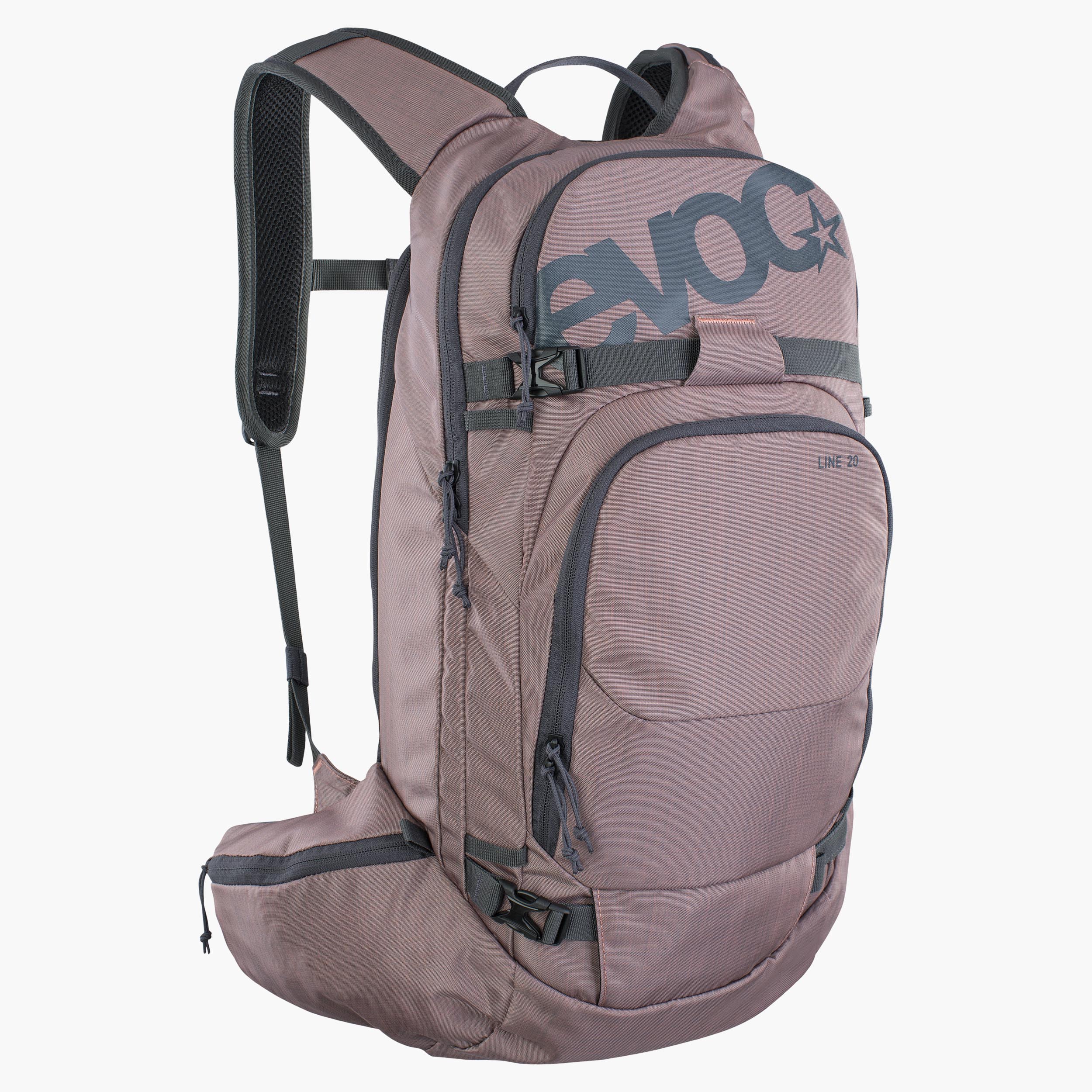 LINE 20 - Ski touring backpack with optimized load distribution, as well as ski and snowboard mounts