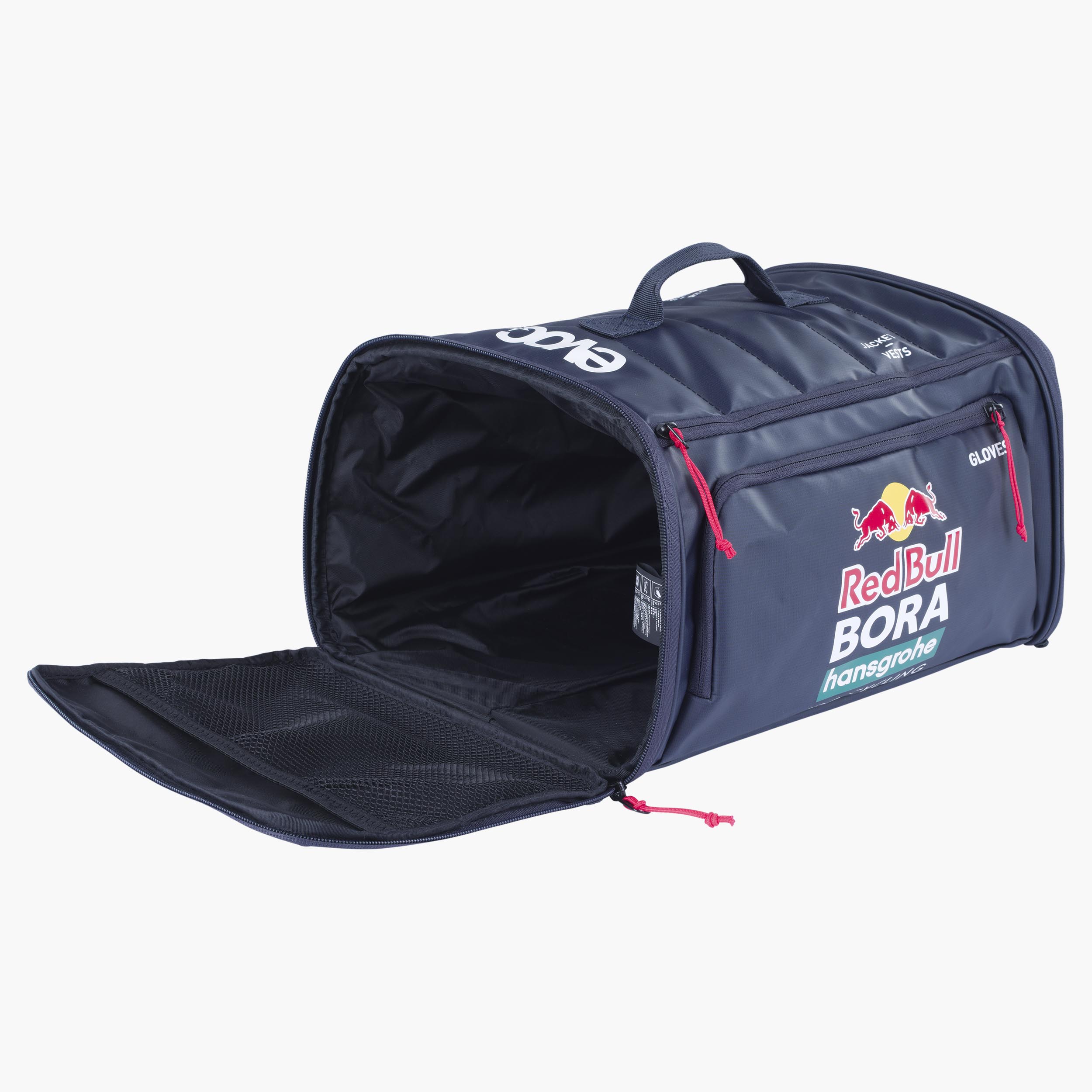 RAIN BAG - Red Bull - BORA - hansgrohe  - Tasche, perfekt organisiert und entwickelt, um den Bedürfnissen des Red Bull - BORA - hansgrohe WorldTour-Radsportteams gerecht zu werden, bereit für jedes Wetter