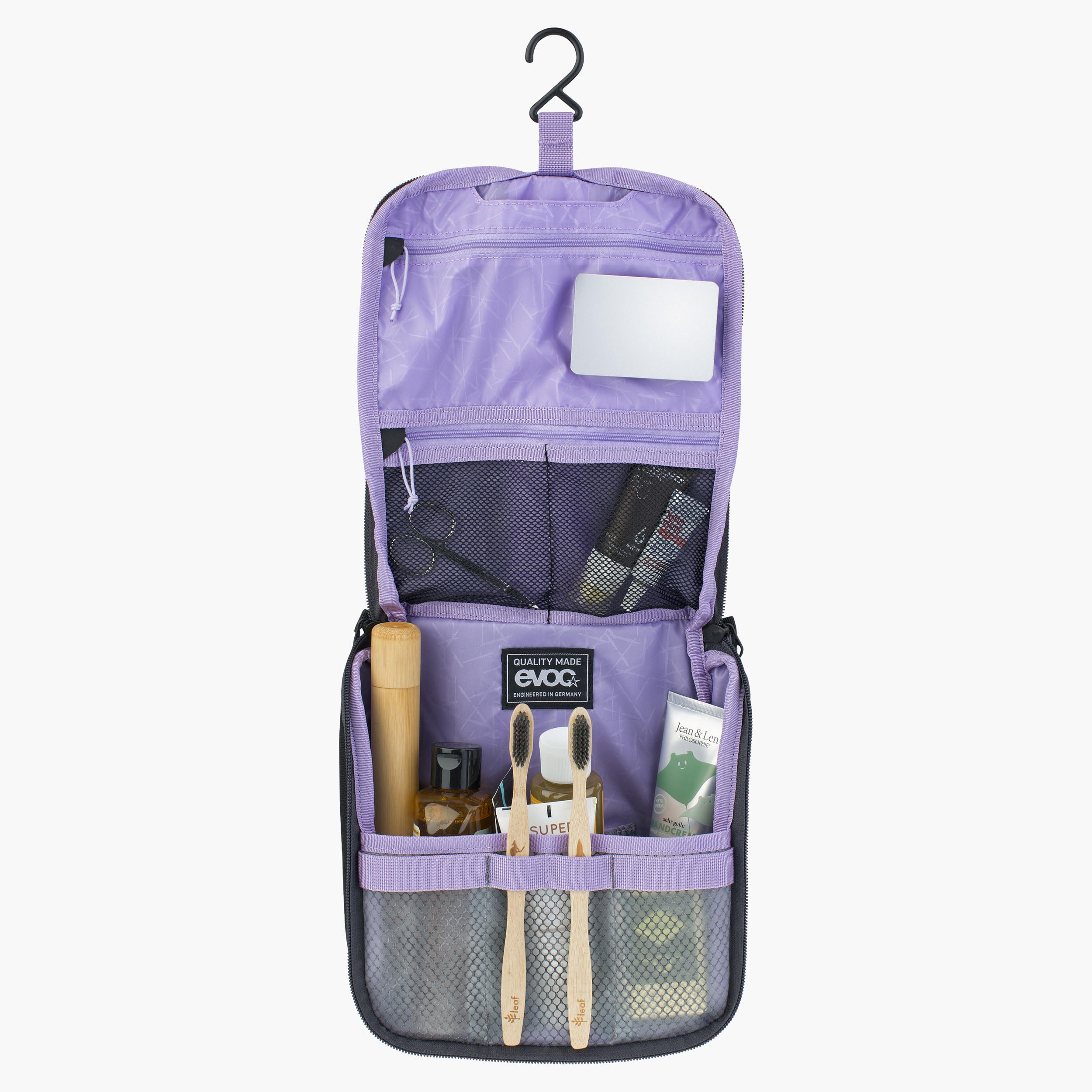 WASH POUCH - Convenient toiletry bag with a lot of space and suspension hook