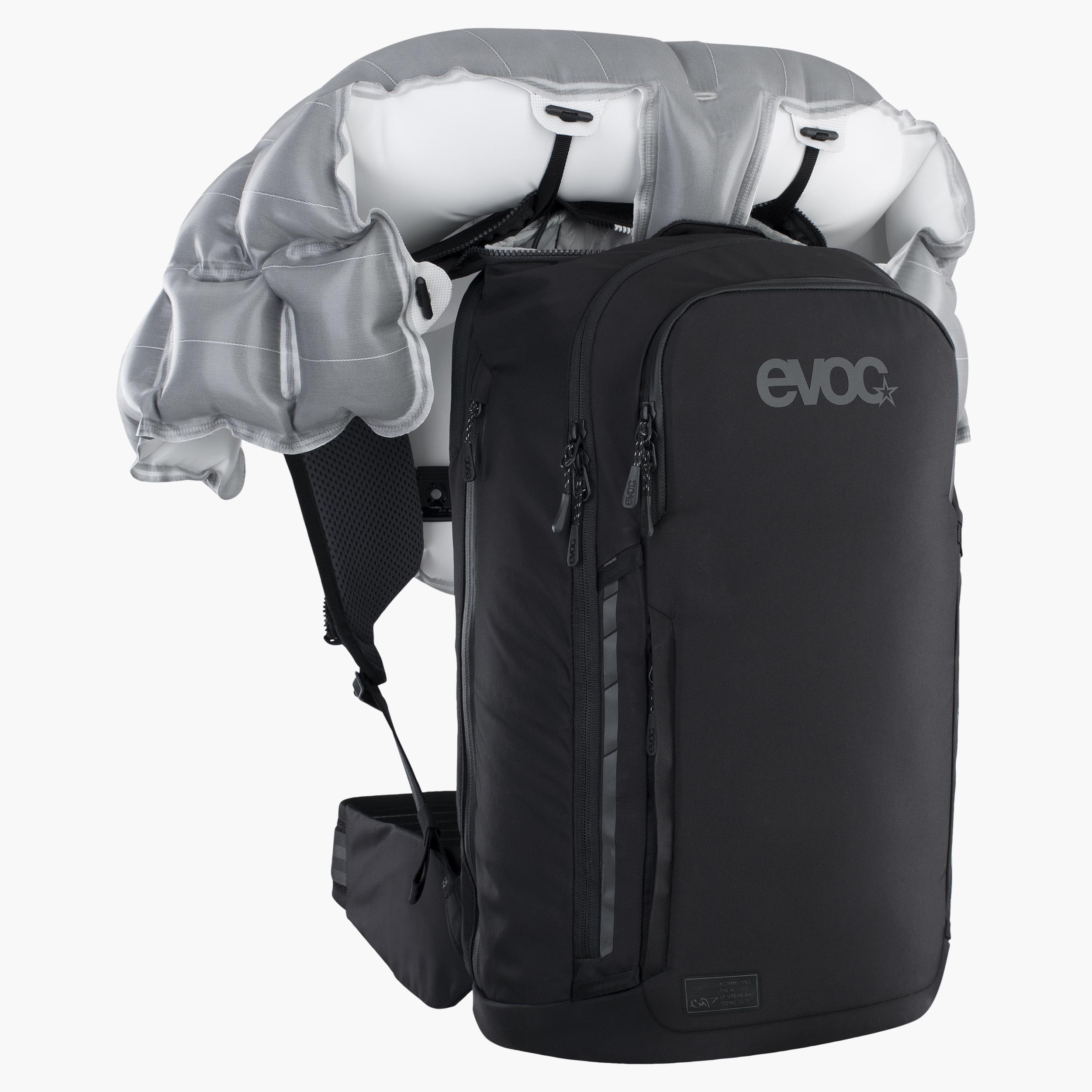 COMMUTE A.I.R. PRO 18 - The world's first cycling backpack with an integrated airbag and back protector 