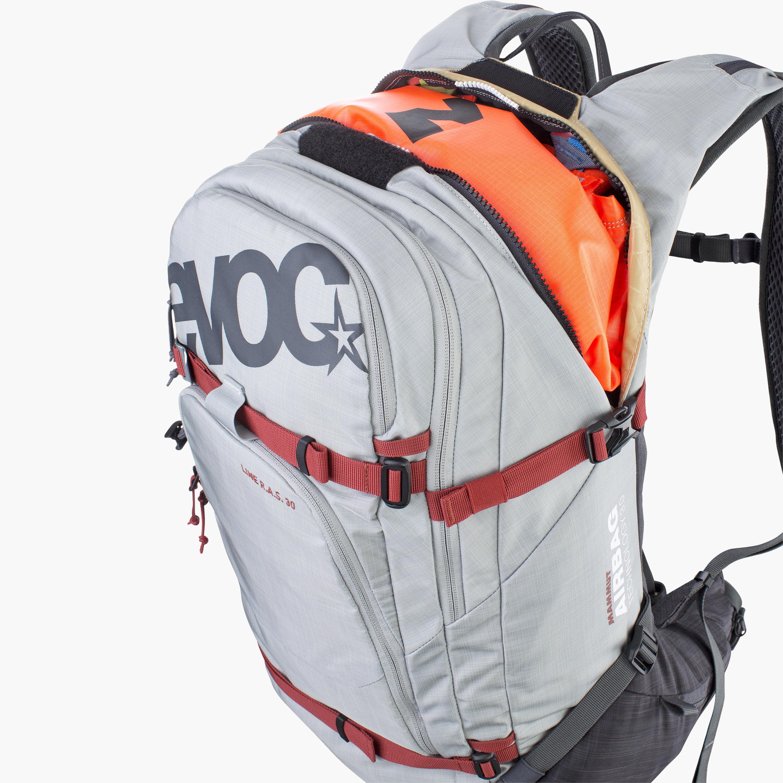 LINE R.A.S. 30 - Komfortabler Freeride-Rucksack kompatibel mit MAMMUT R.A.S. Lawinen-Airbag