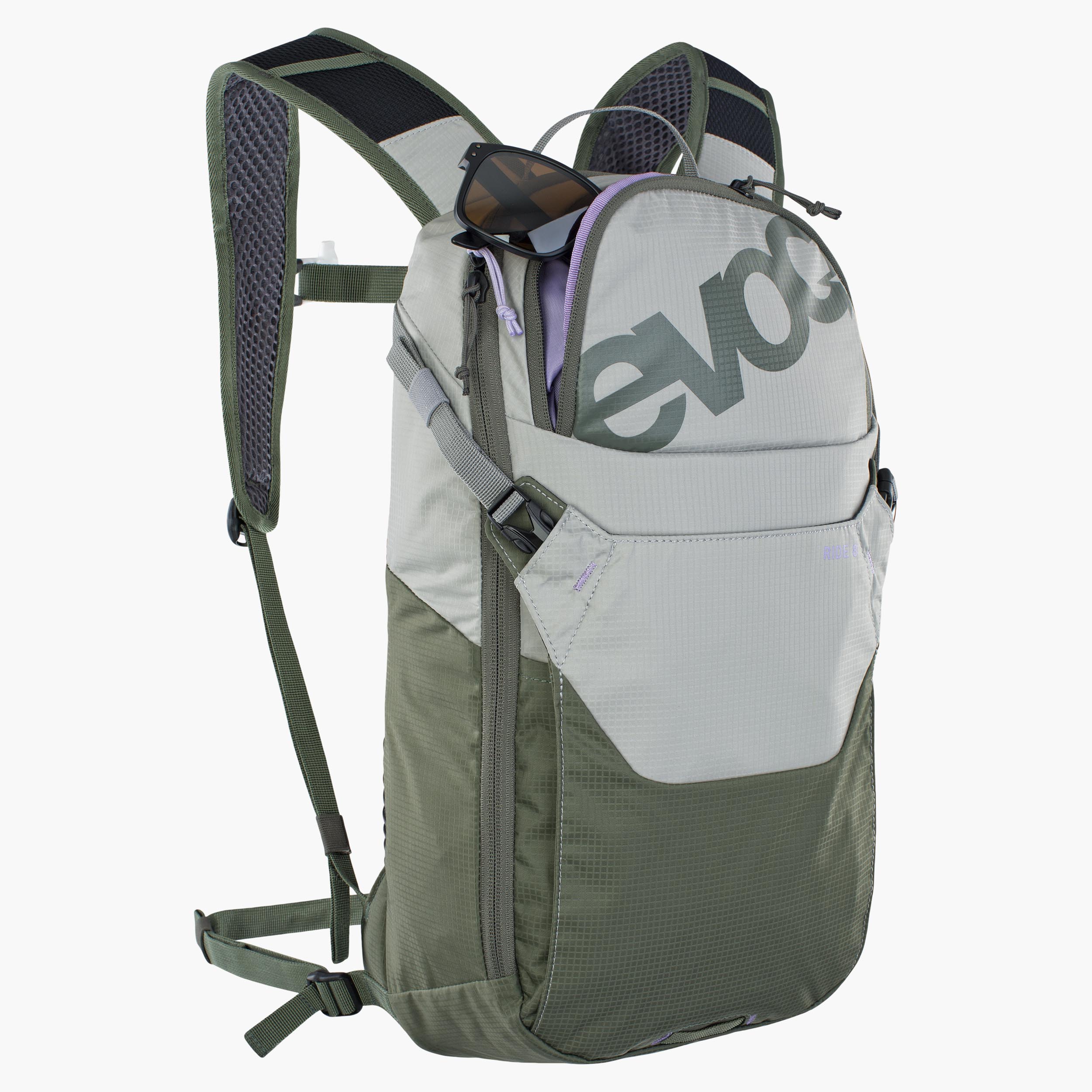 RIDE 8 + HYDRATION BLADDER 2 - Well-ventilated, allround backpack with hydration bladder included