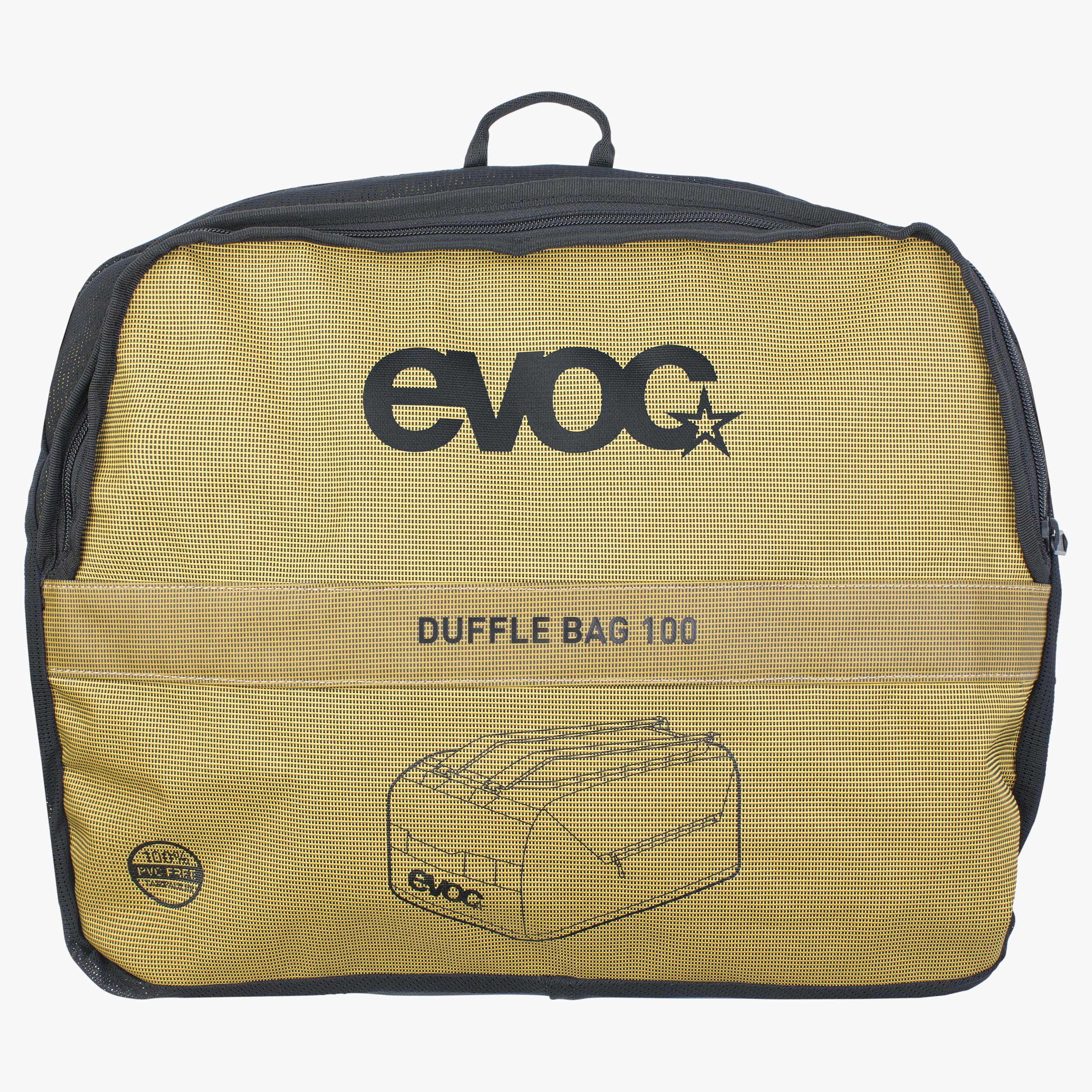 DUFFLE BAG 100 - Spacious, very robust and water-repellent travel bag with detachable backpack straps