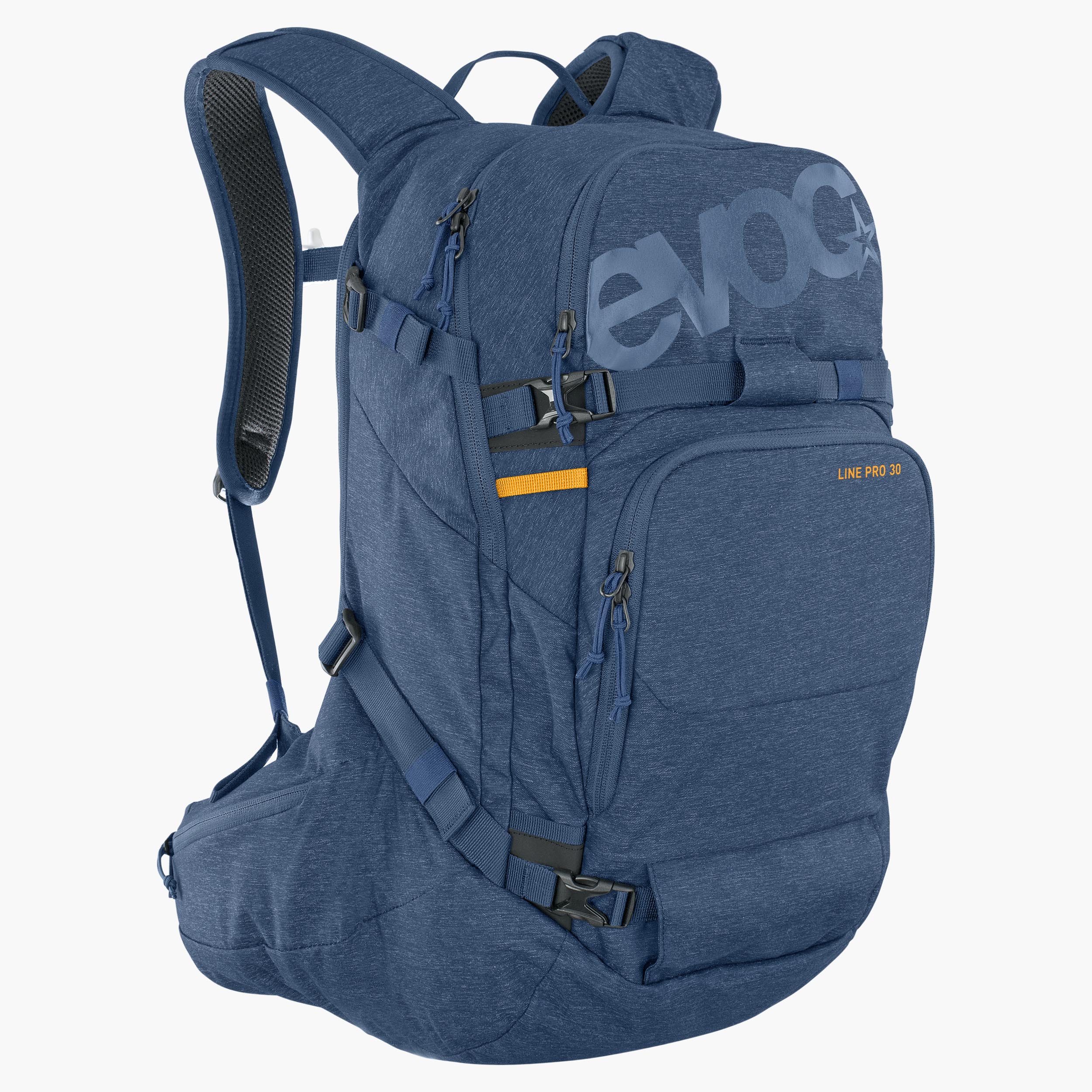 LINE PRO 30 - Large freeride and ski touring backpack with back protector and avalanche equipment compartment