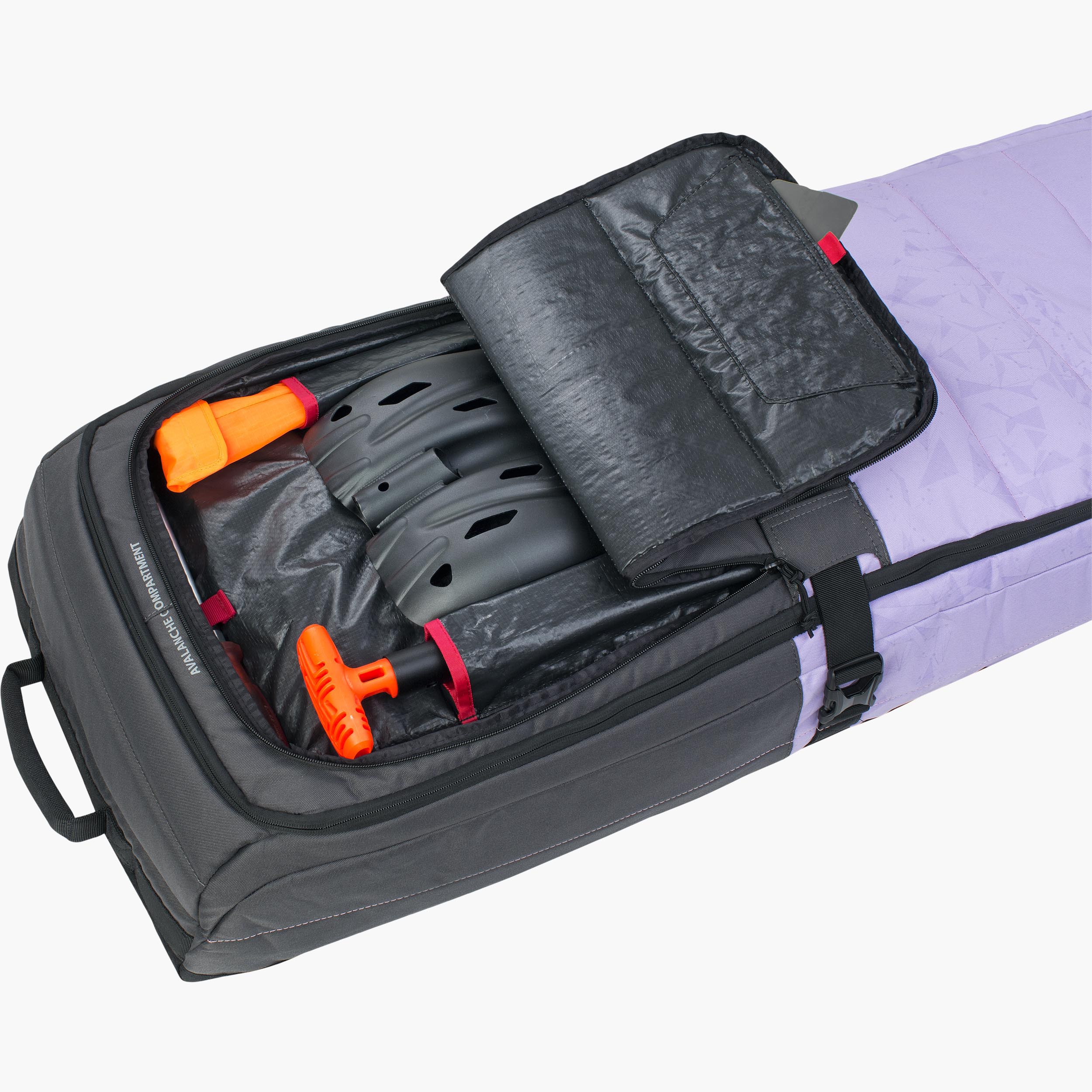 SNOW GEAR ROLLER - Convenient snowboard and ski bag for safely transporting winter sport equipment