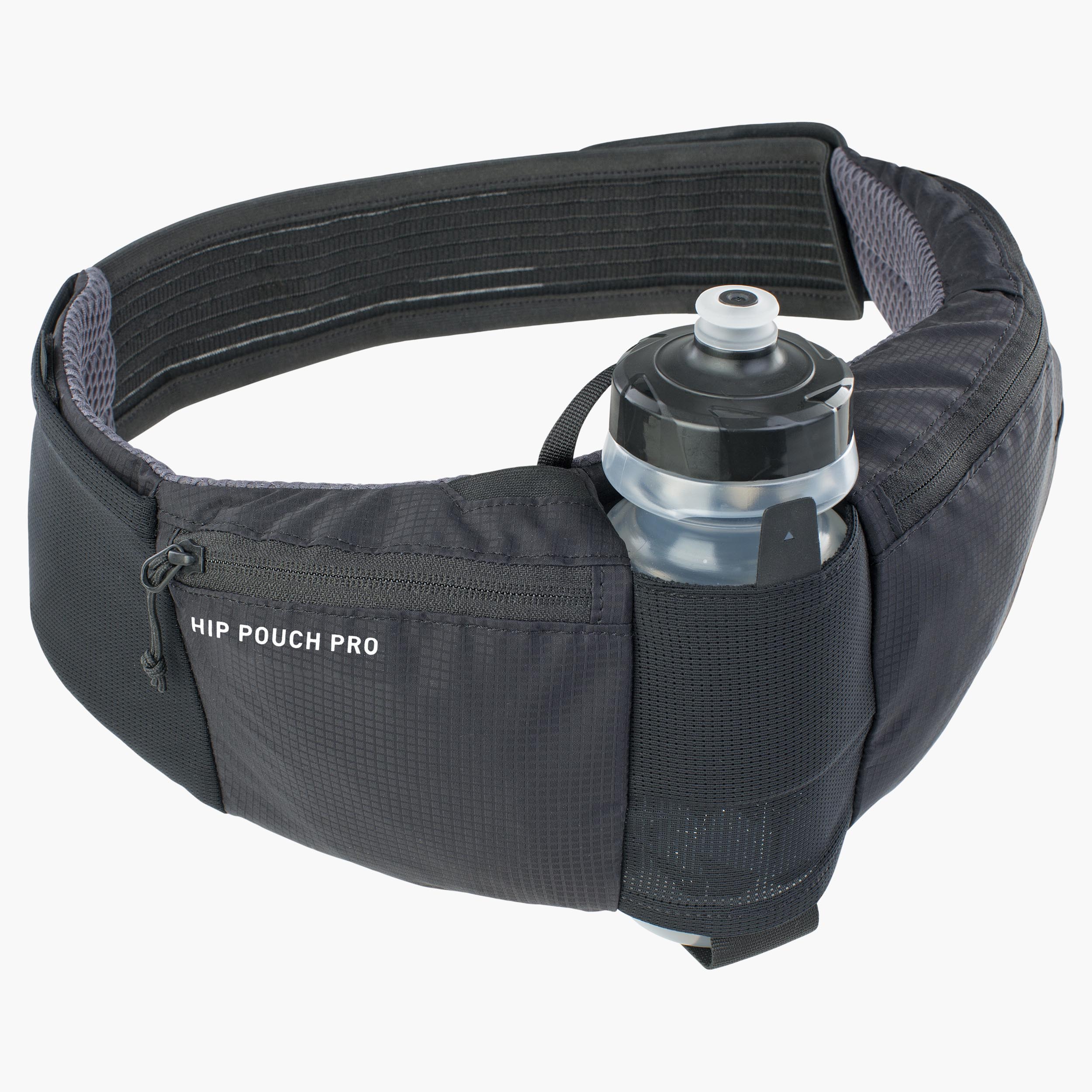 HIP POUCH PRO + DRINK BOTTLE 0,55 - Leichte Hüfttasche mit guter Belüfung und sicherem Sitz für kurze Rides