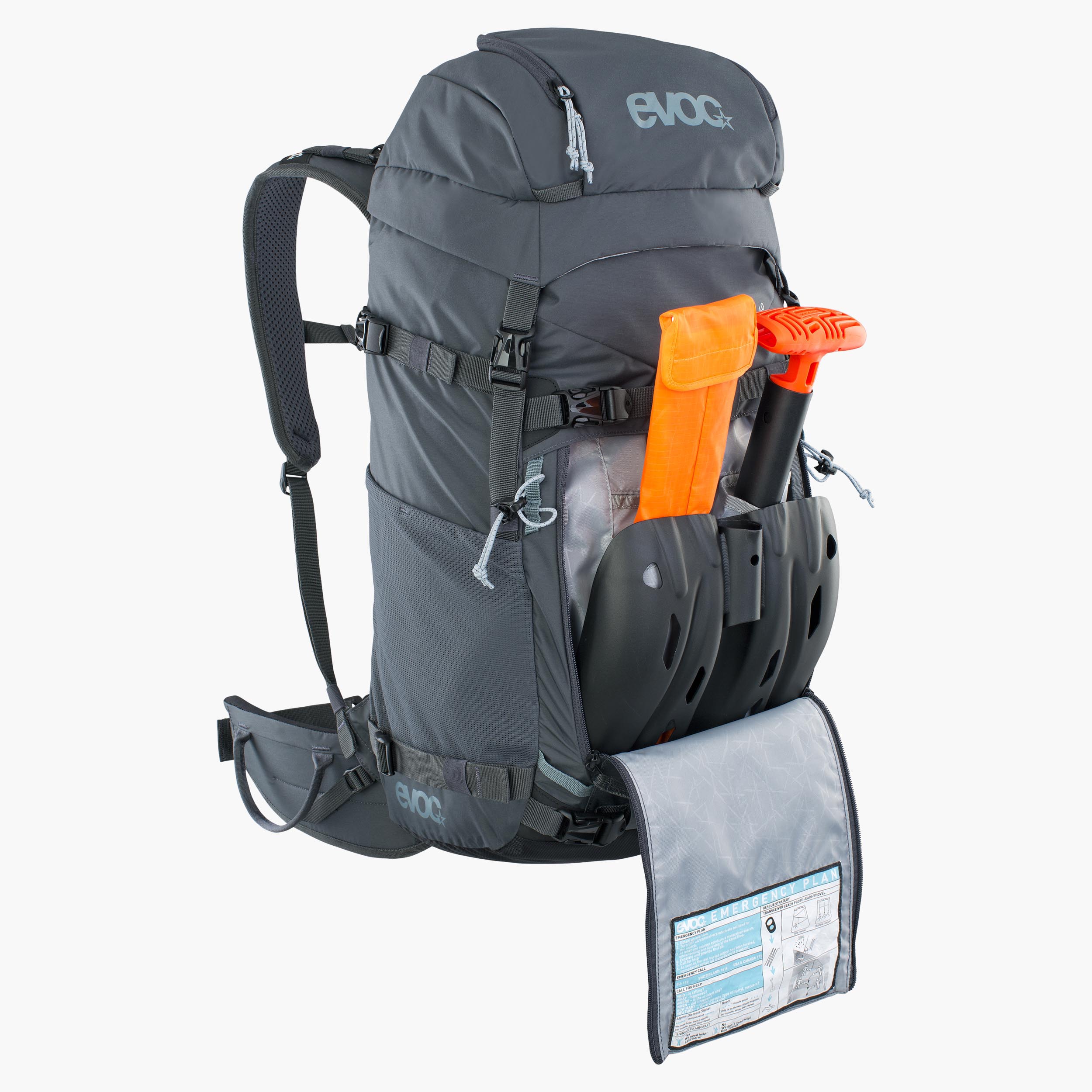 PATROL 40 - Comfortable 40l ski touring backpack with access via the top and side