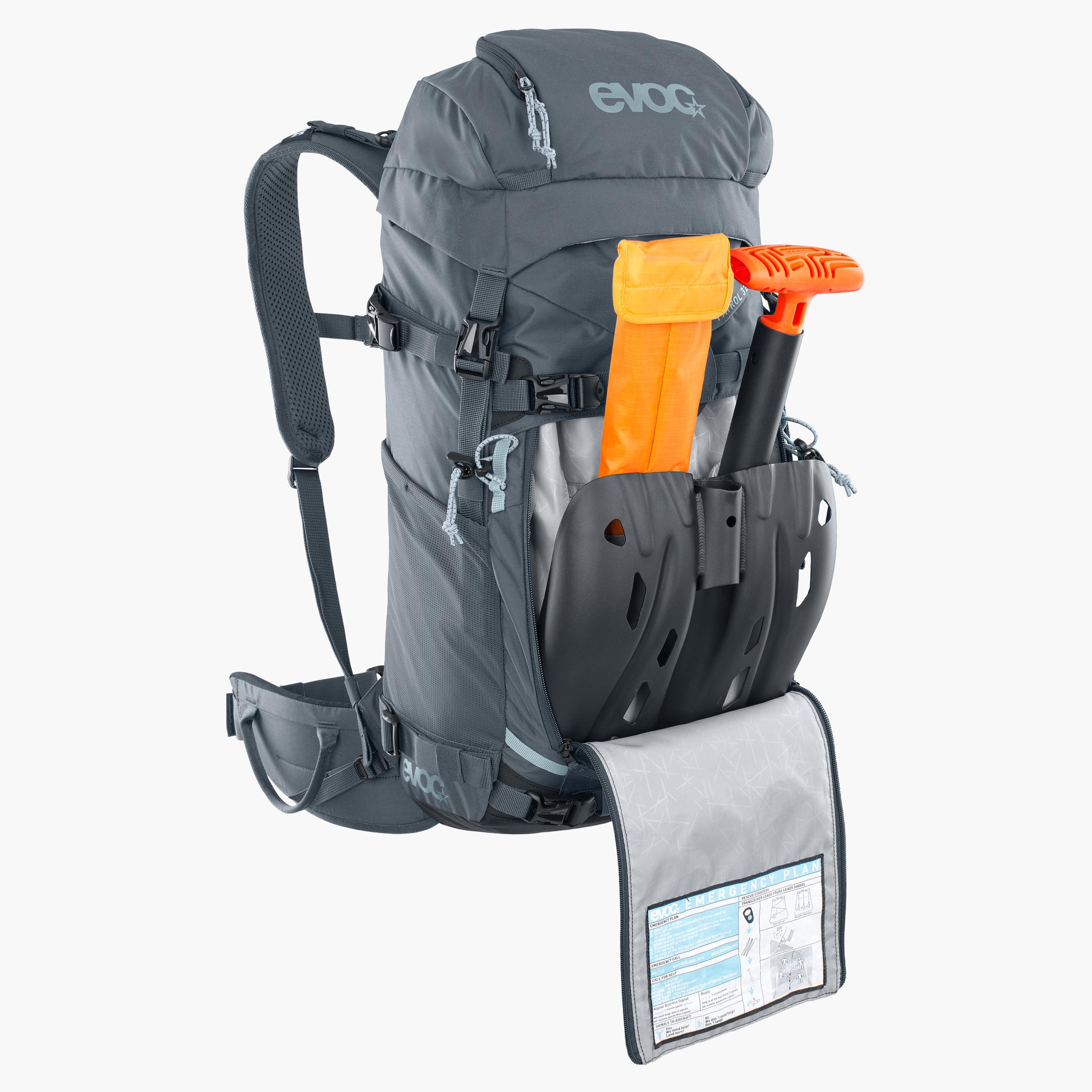 PATROL 32 - Comfortable 32l ski touring backpack with access via the top and side