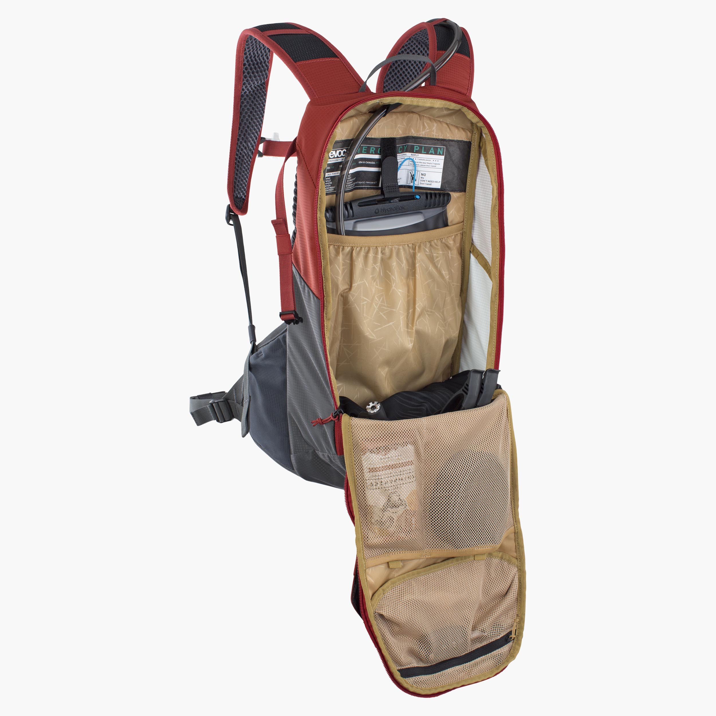 RIDE 12 + HYDRATION BLADDER 2 - Versatile backpack with perfect fit and comfortable space with hydration bladder 