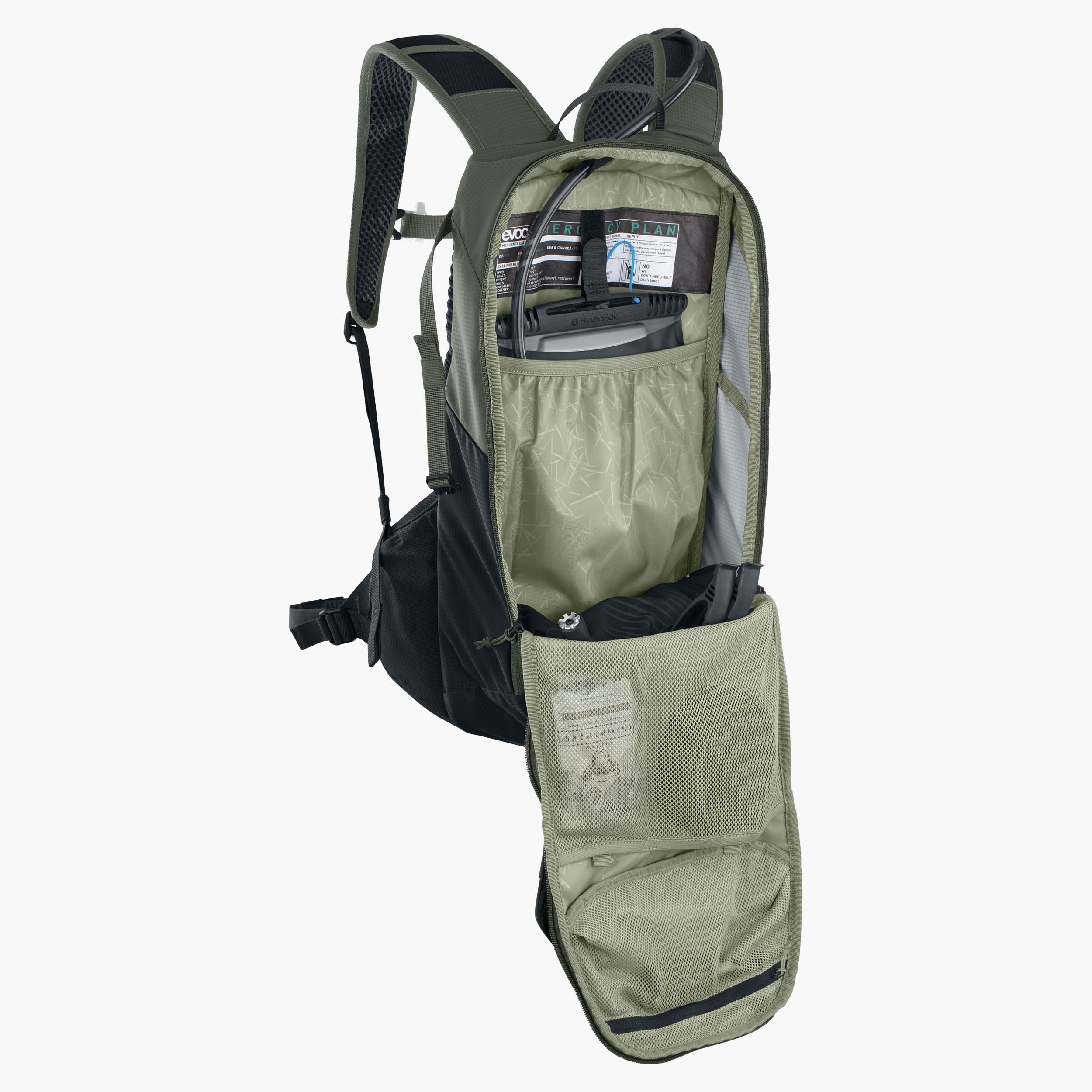 RIDE 12 + HYDRATION BLADDER 2 - Versatile backpack with perfect fit and comfortable space with hydration bladder 