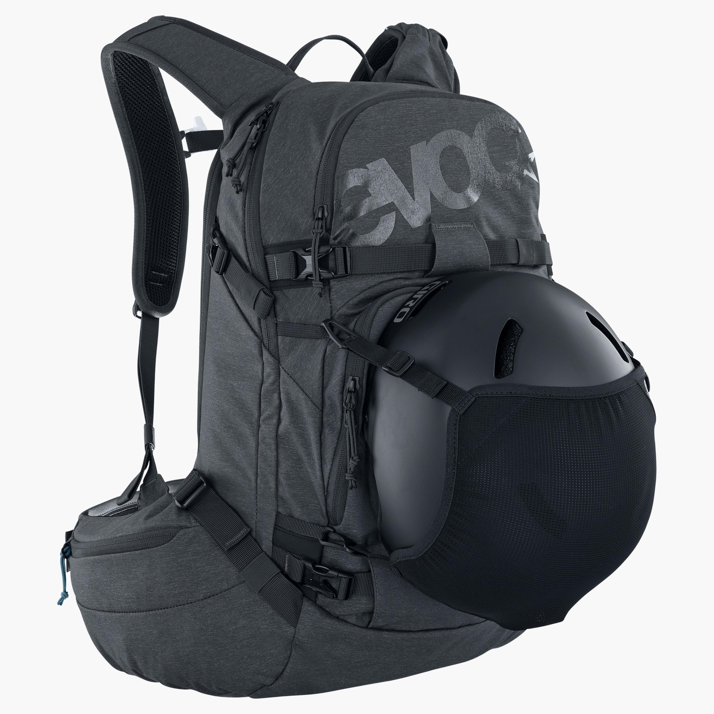 LINE PRO 20 - Compact freeride and ski touring backpack with back protector and avalanche equipment compartment